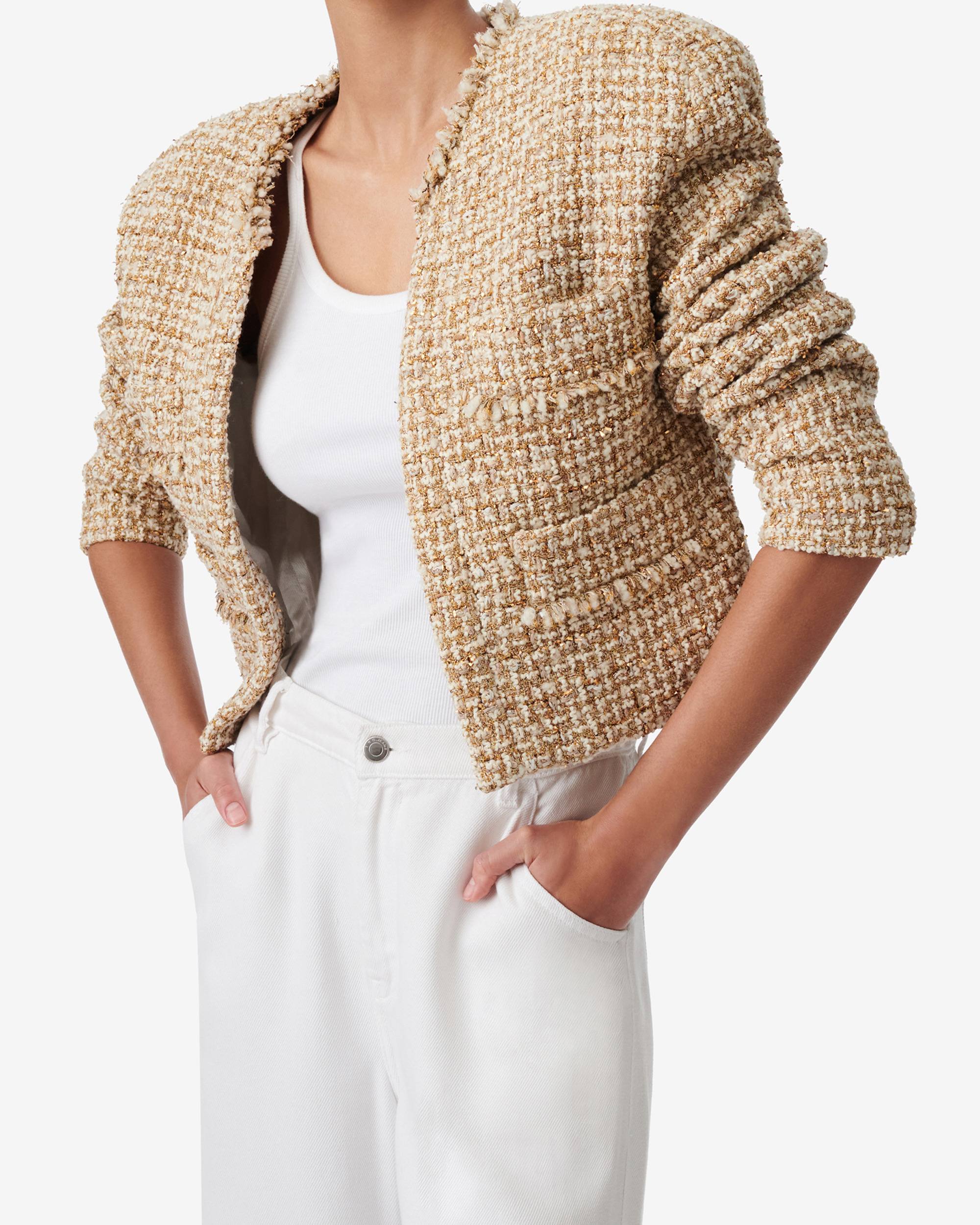 Veste Courte En Tweed Corali