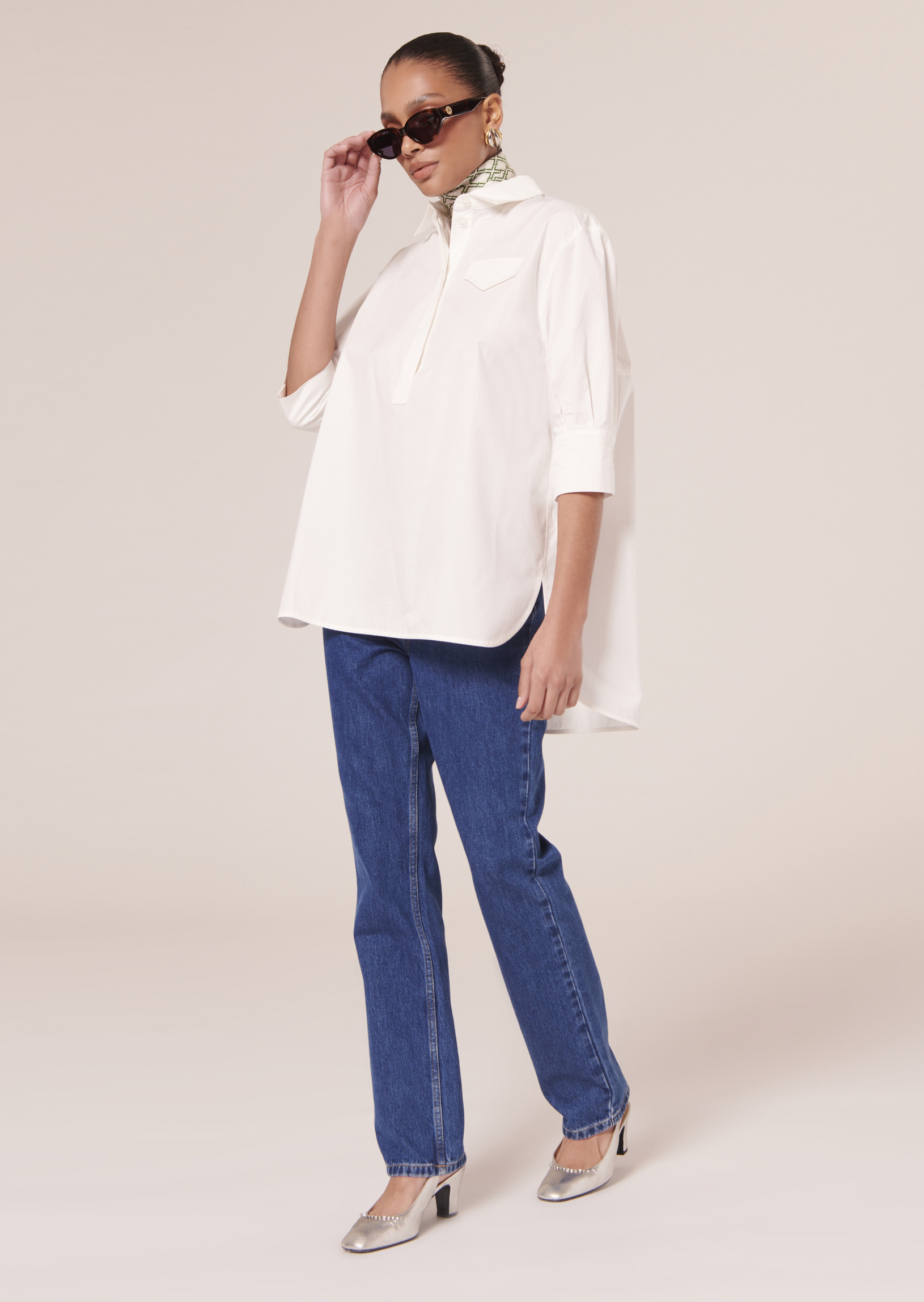 Top Tallulah-Blanc en Coton