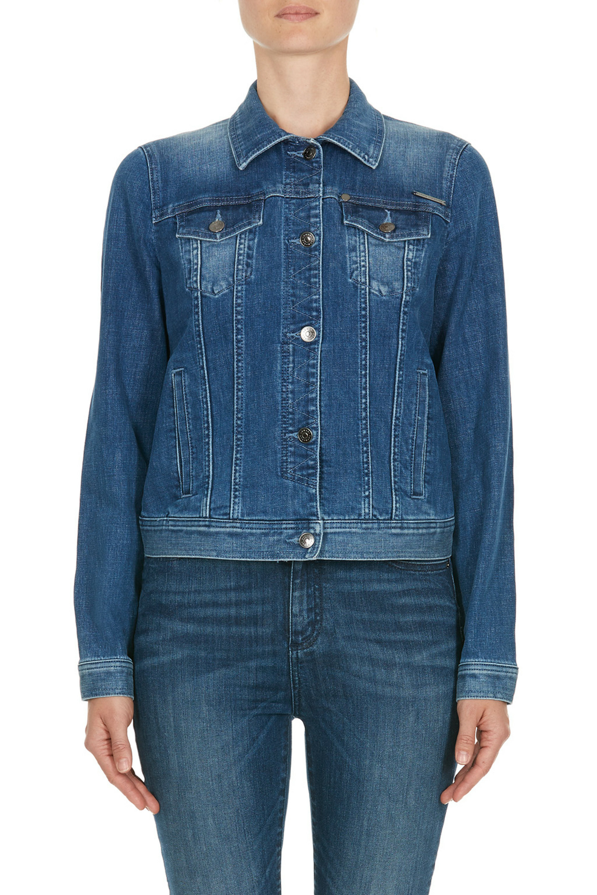 Blouson en jean indigo