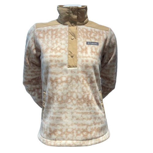 W Sawyer Rapids FS Printed Half Snap Beige