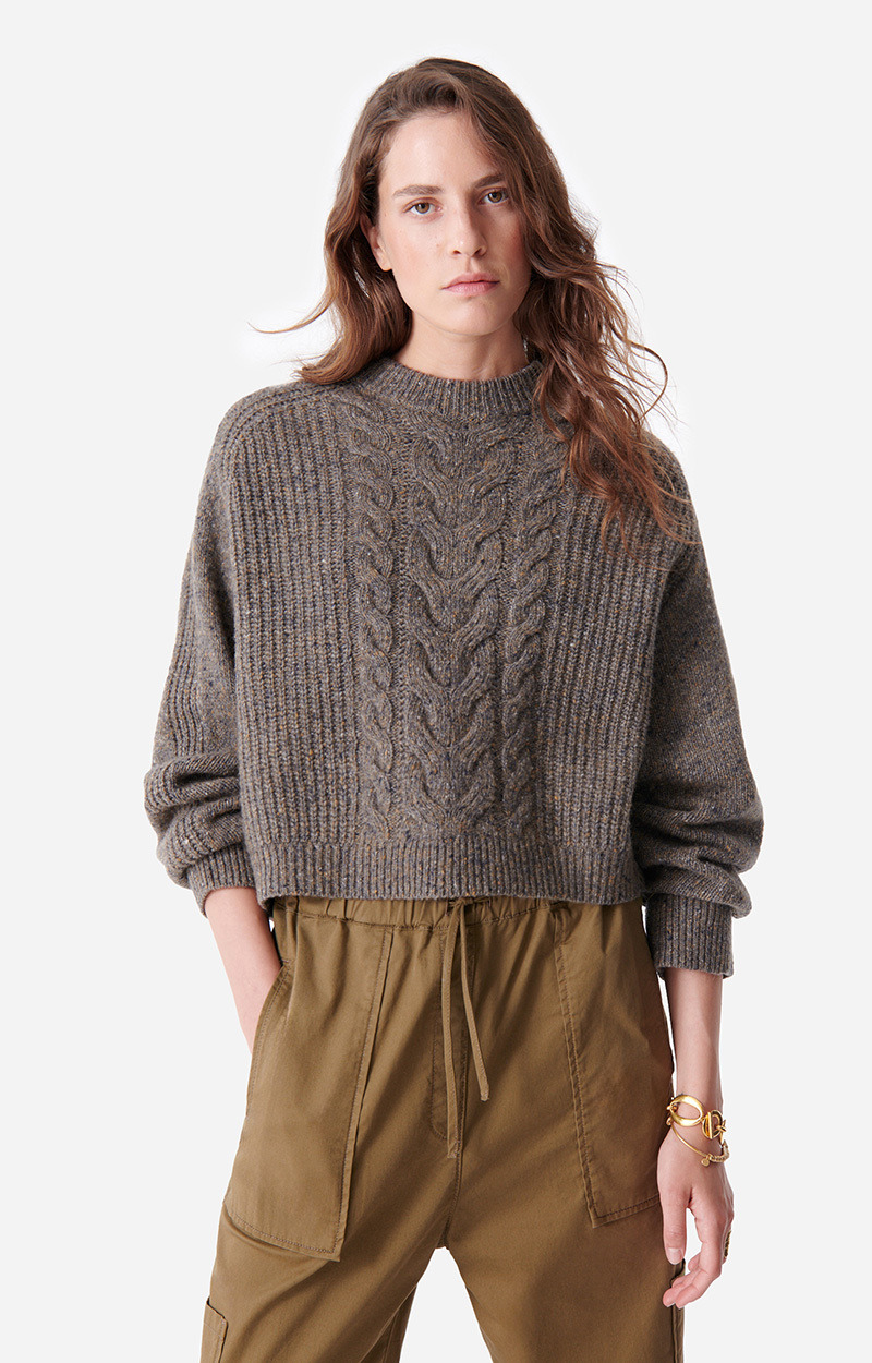 Pull Delora En Laine Mérinos Mélangée