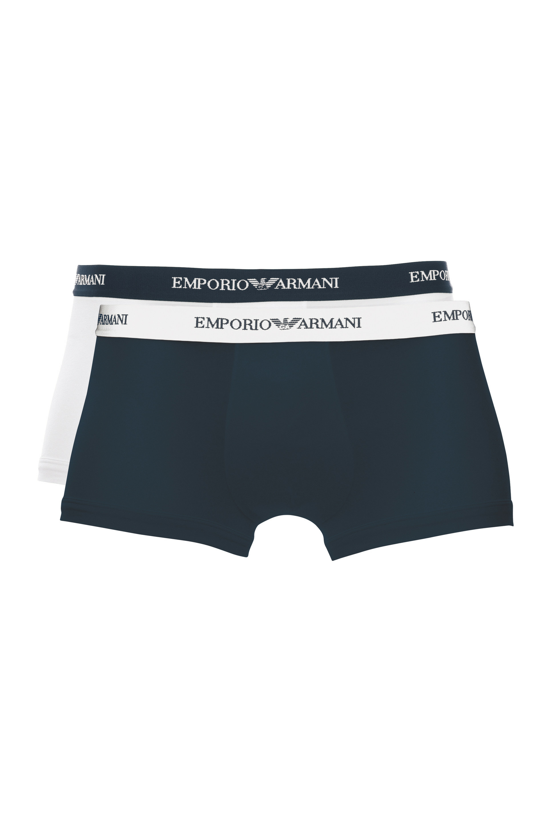 Lot de 2 t-shirts en maille pour homme - blanc/marine