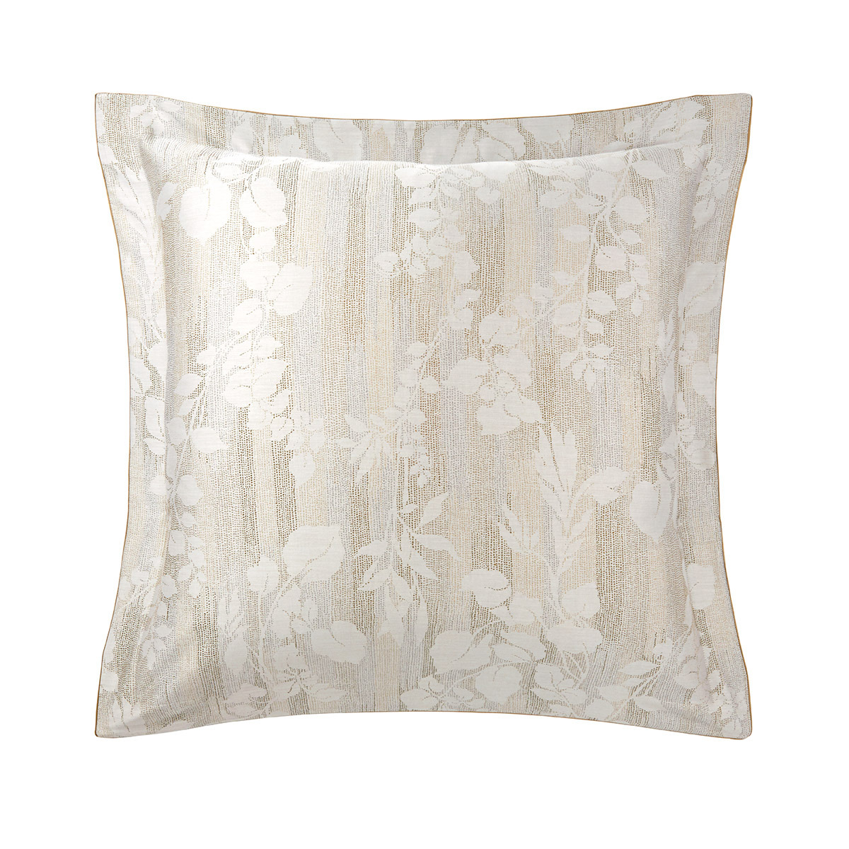 Yves Delorme - Taie d'oreiller en satin beige, Nymphes