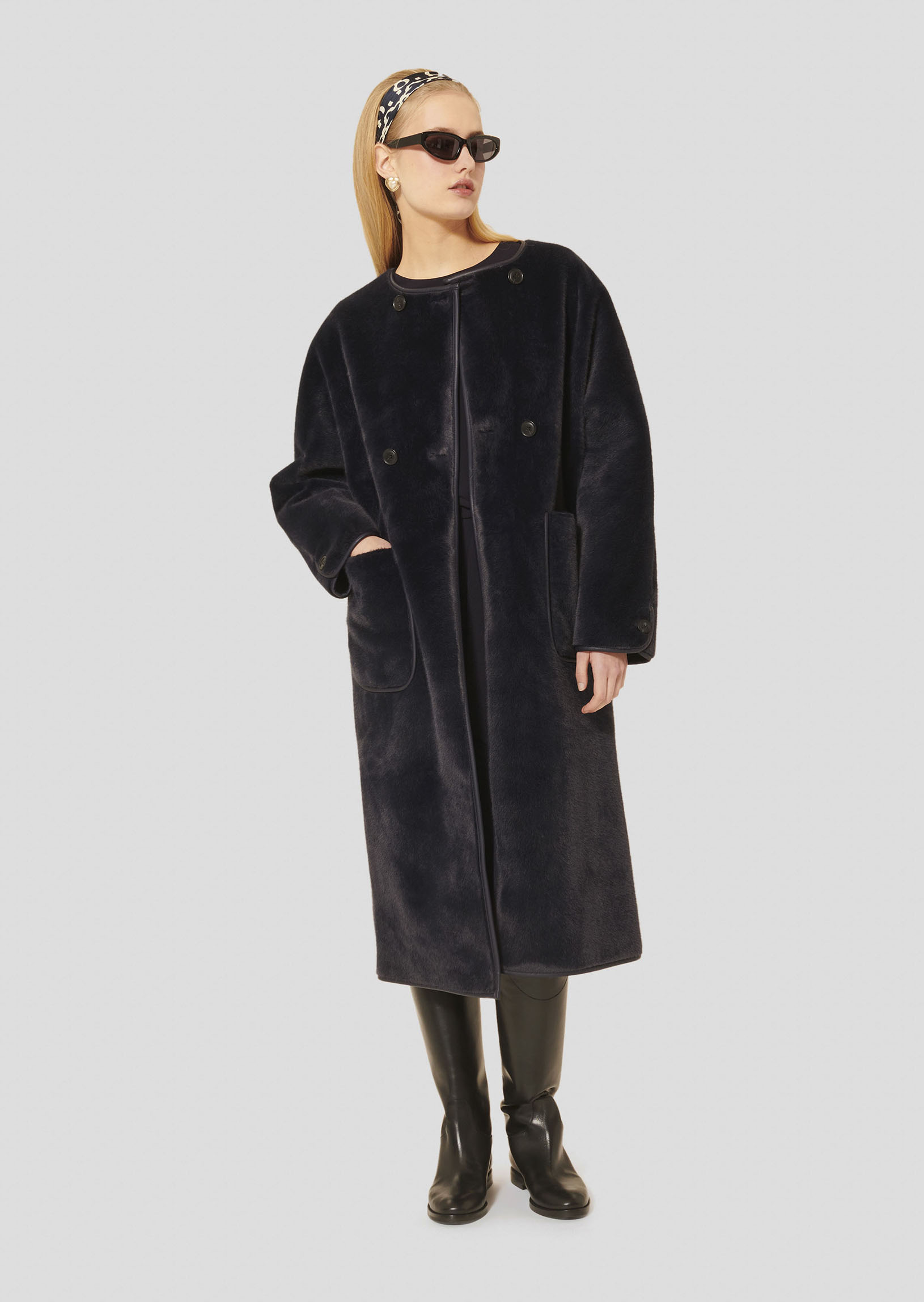 Manteau Marta-Nuit en Polyester