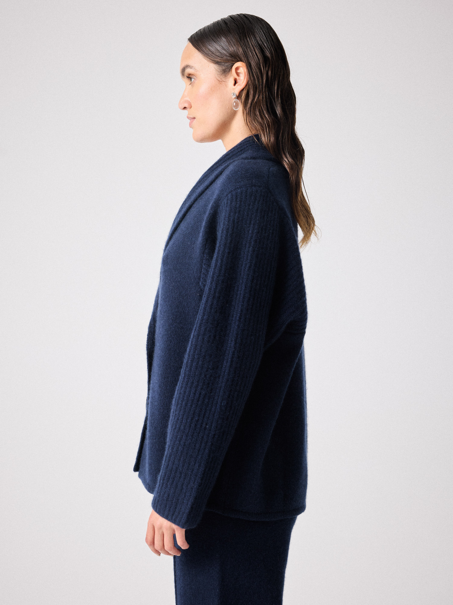 Veste cachemire Storm MARINE