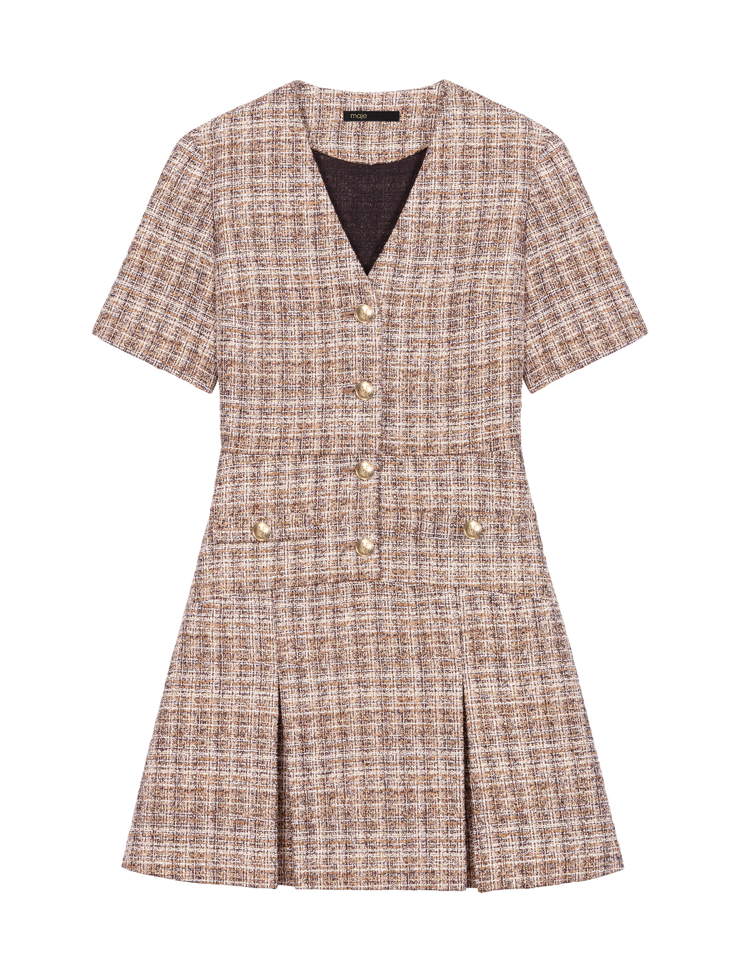Robe courte en tweed