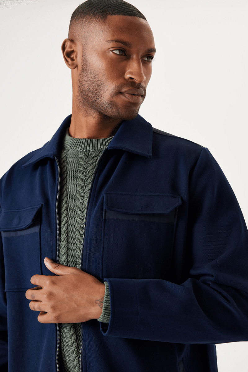 Men Vest Blue