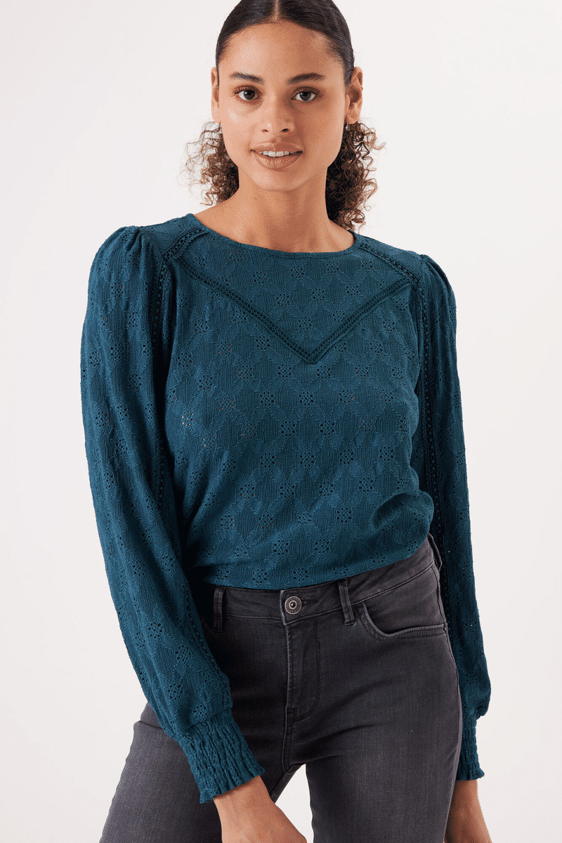 Women T-shirt Blue