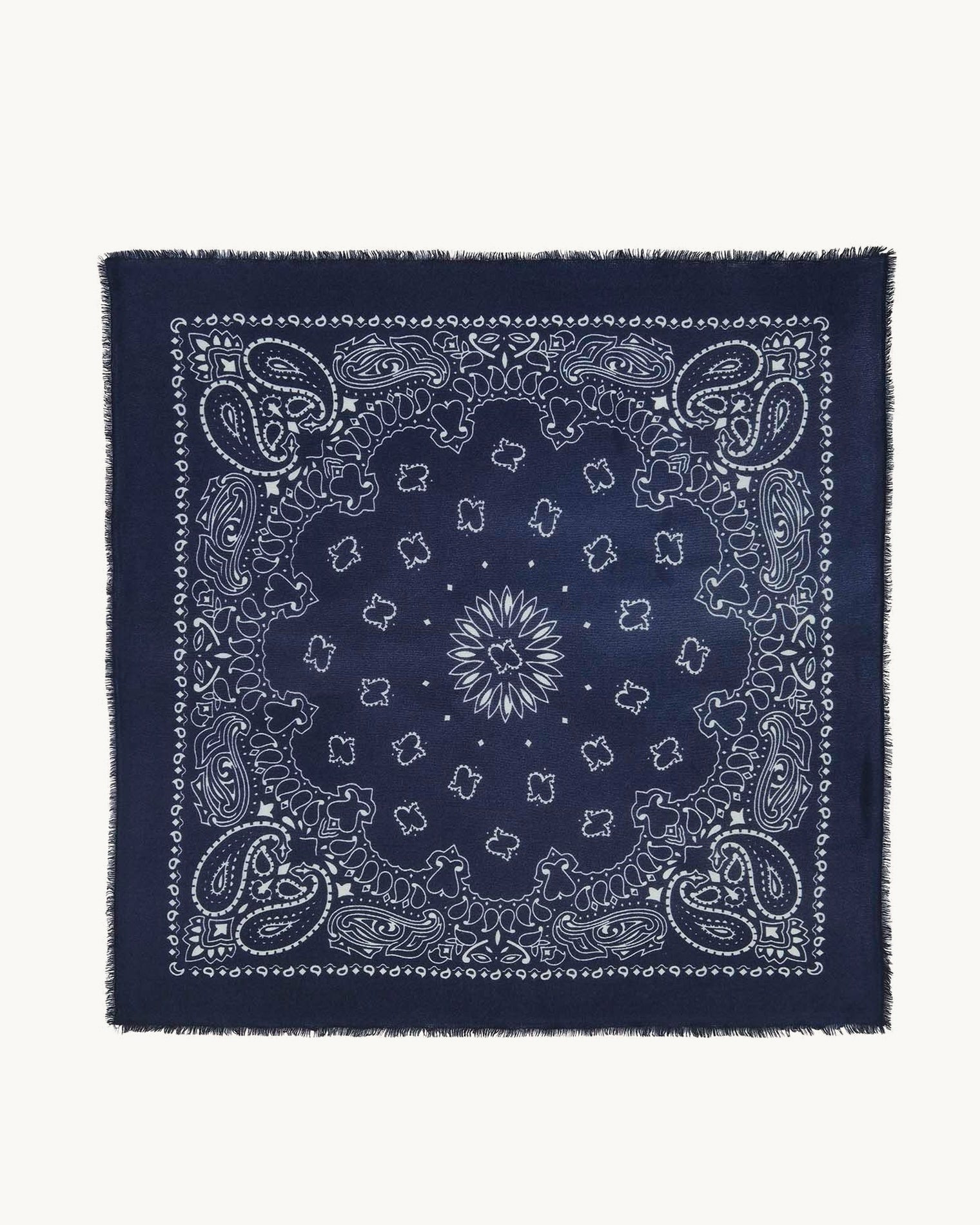 bandana HACHIKO Grand Bandana Cachemire Imprimé, 2 fils
