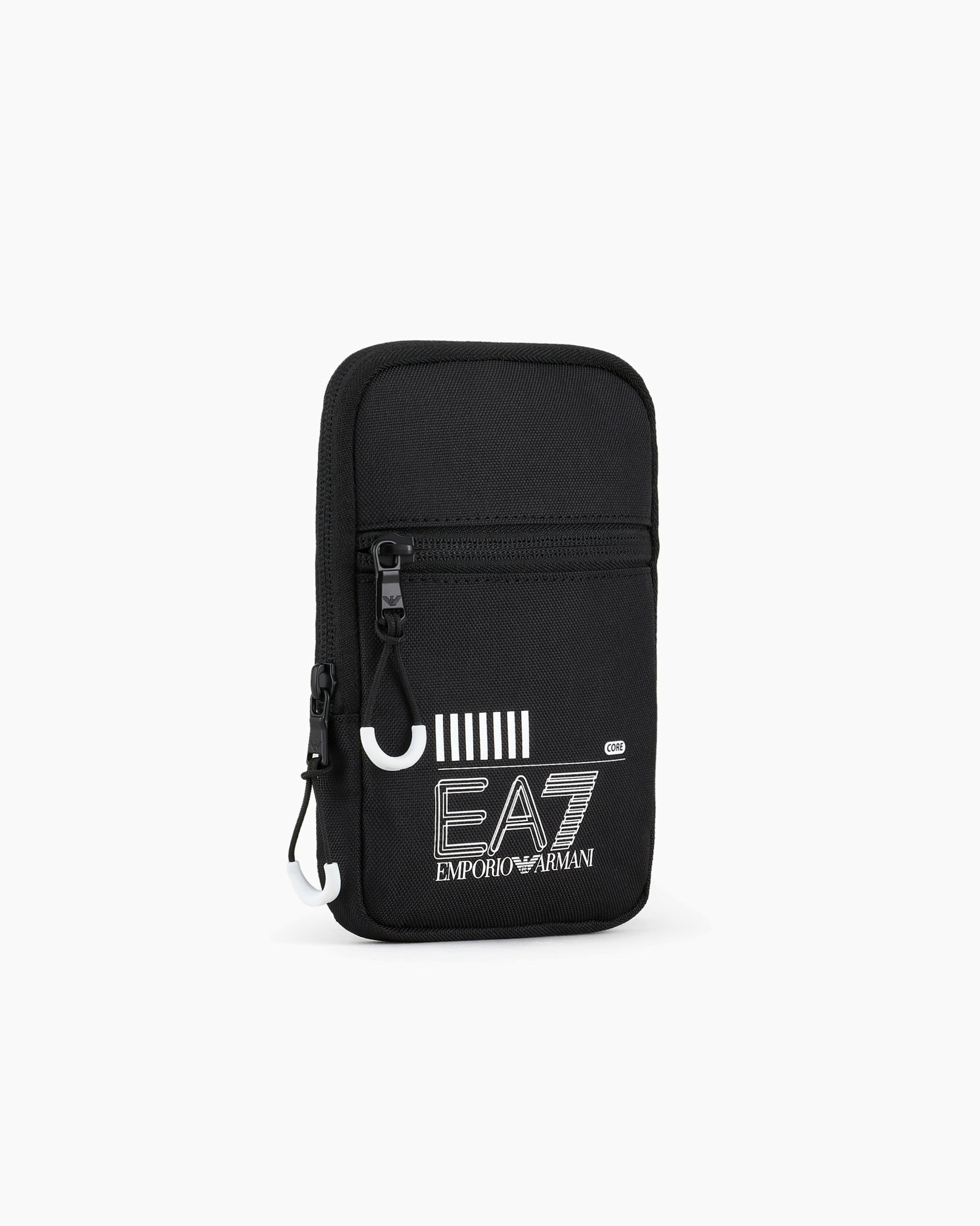 Pochette train core u mini - logo noir/blanc