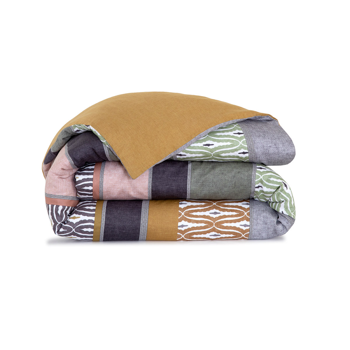 Olivier Desforges - Housse de couette en satin de coton lavé, Bragance