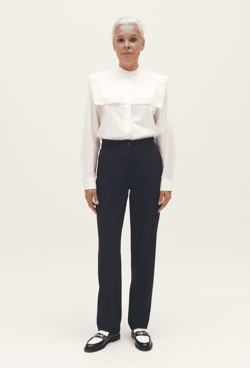 Pantalon tailleur bleu marine