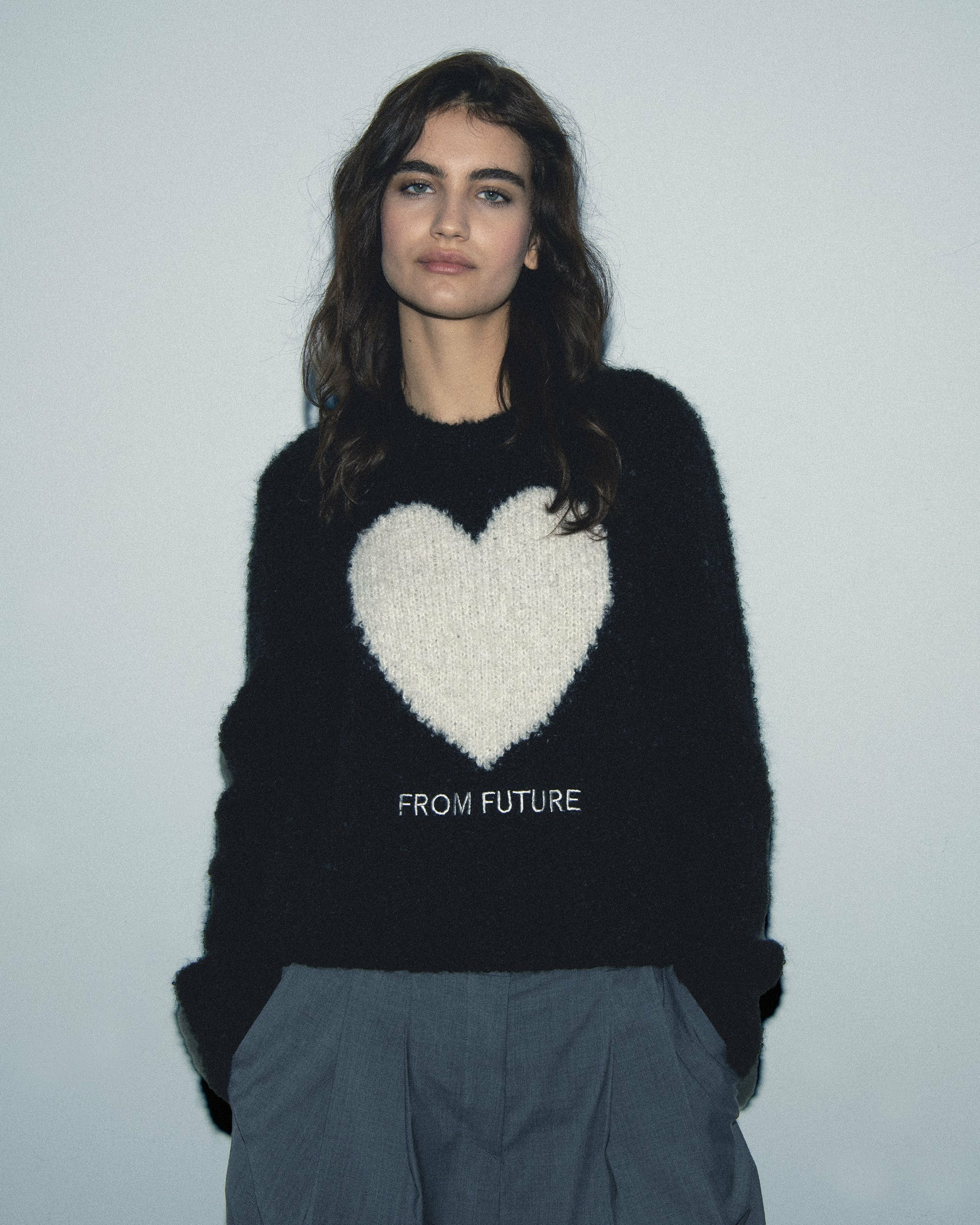 Pull Col Rond Coeur