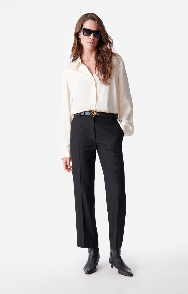 Pantalon Dandy En Viscose Mélangée