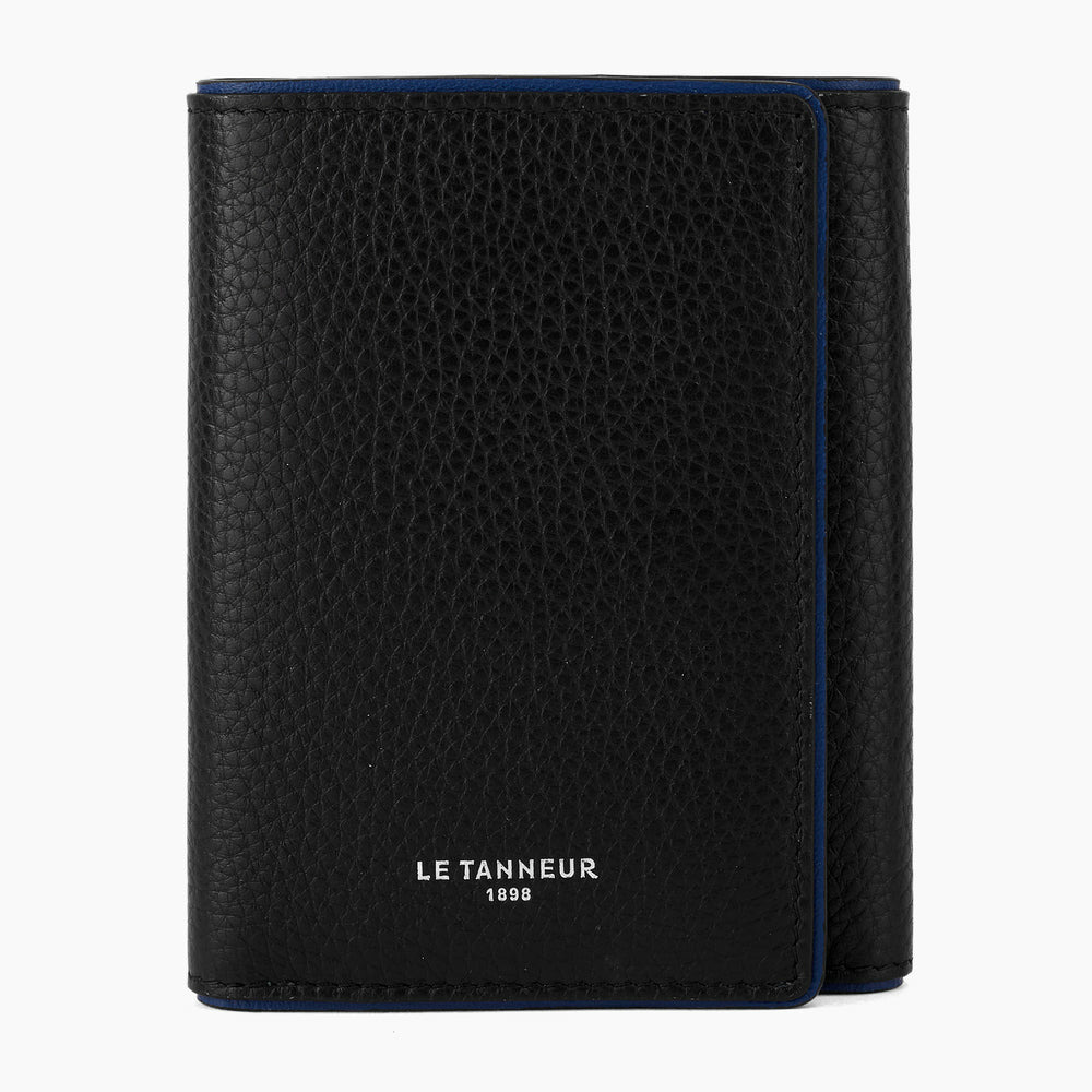 Porte cartes 3 volets Augustin en cuir grainé