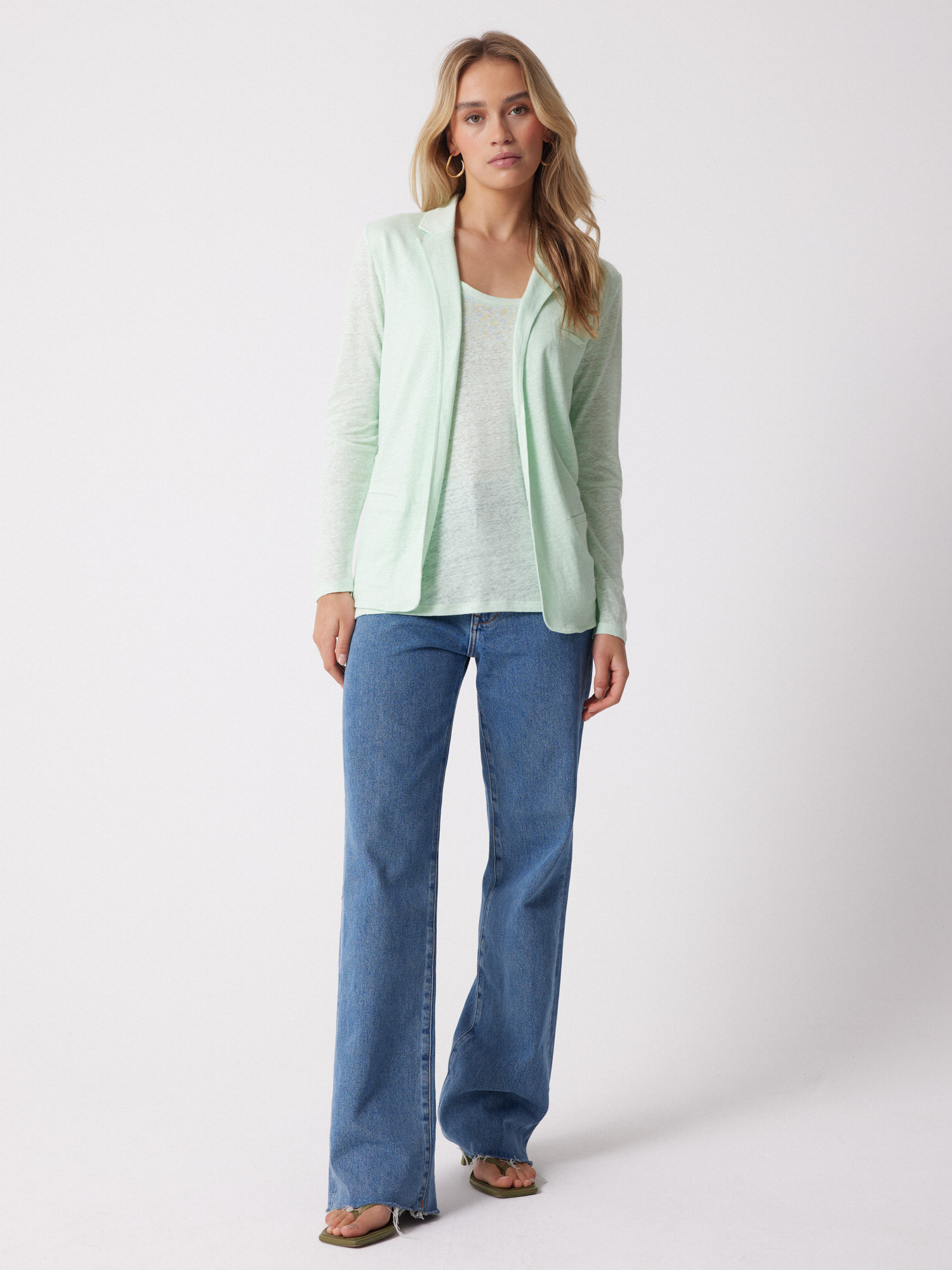 Veste lin Carla CELADON