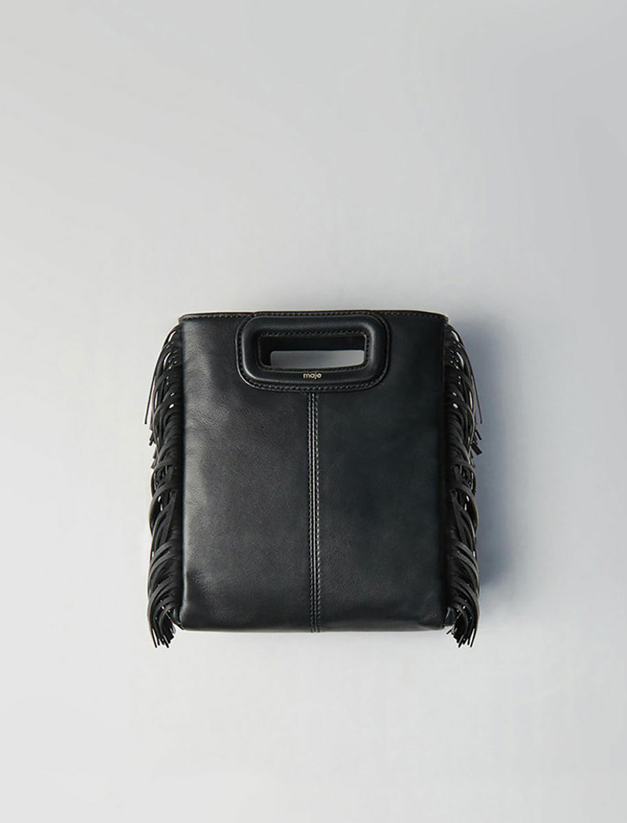 Sac M en cuir à franges