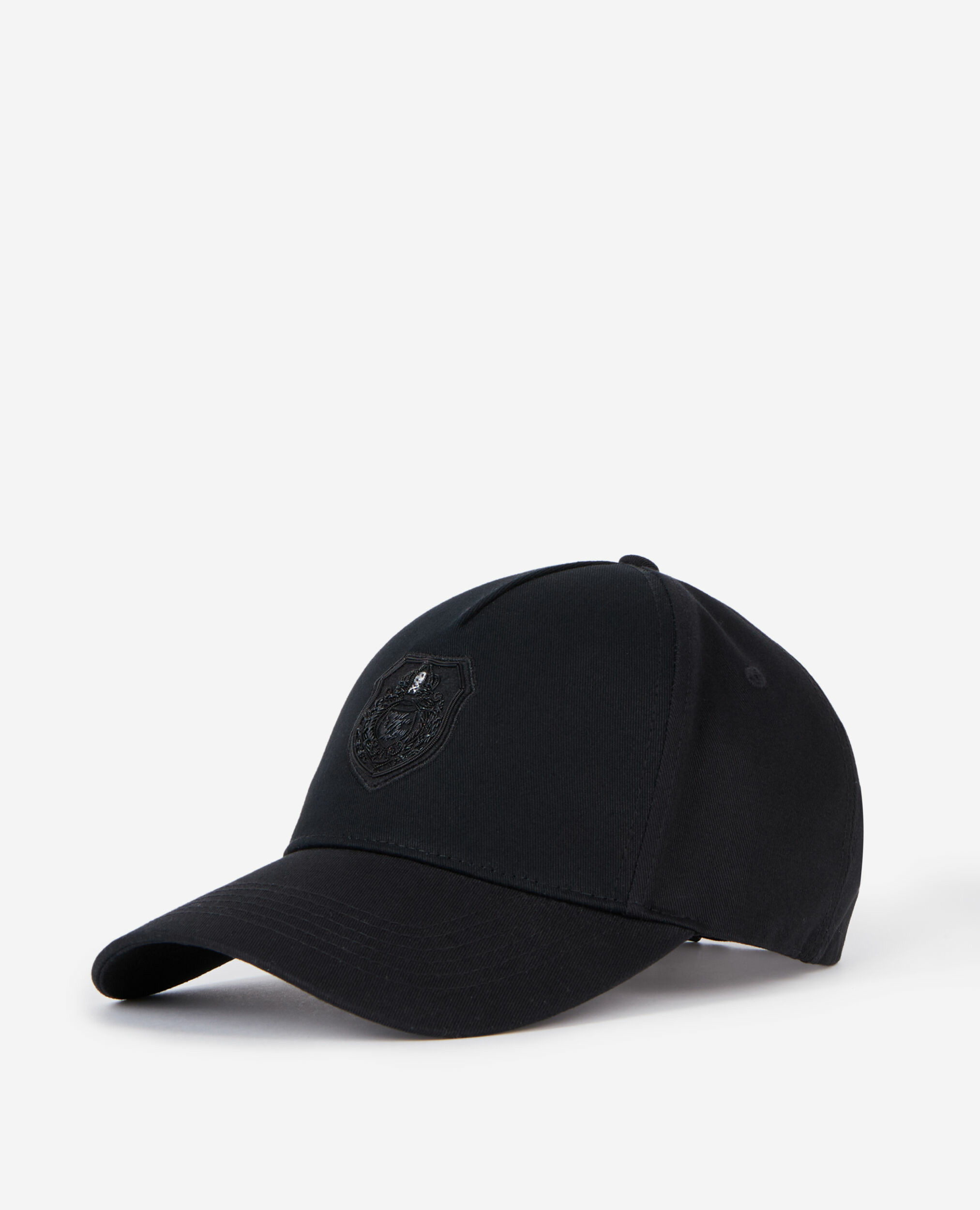 Casquette Noire Avec Patch Blason