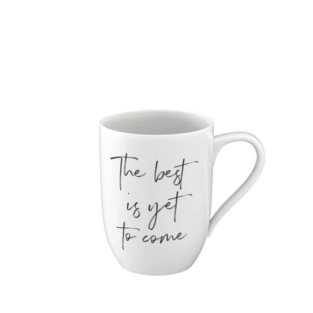 Statement mug « The best is yet to come »