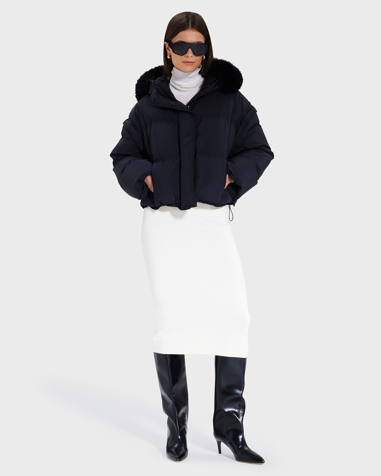 Doudoune Denitsa Noir en Polyester