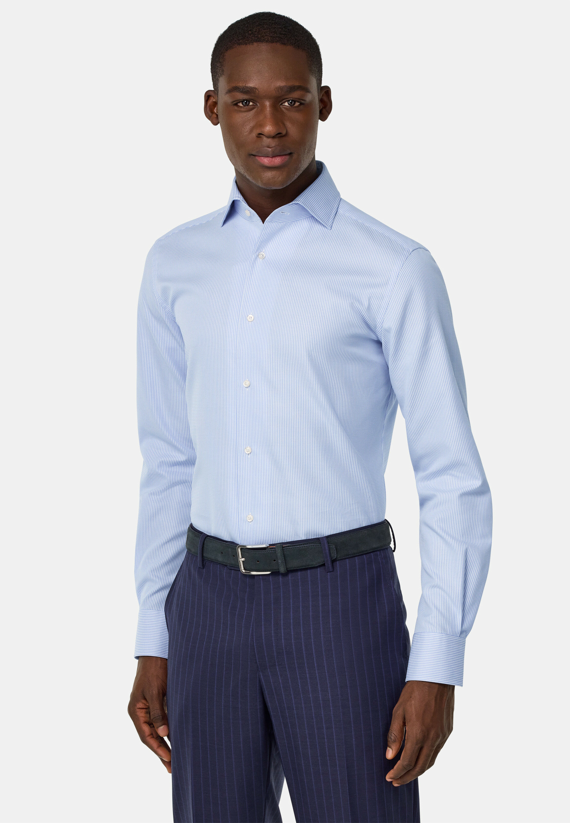 Chemise À Rayures En Coton Regular Fit