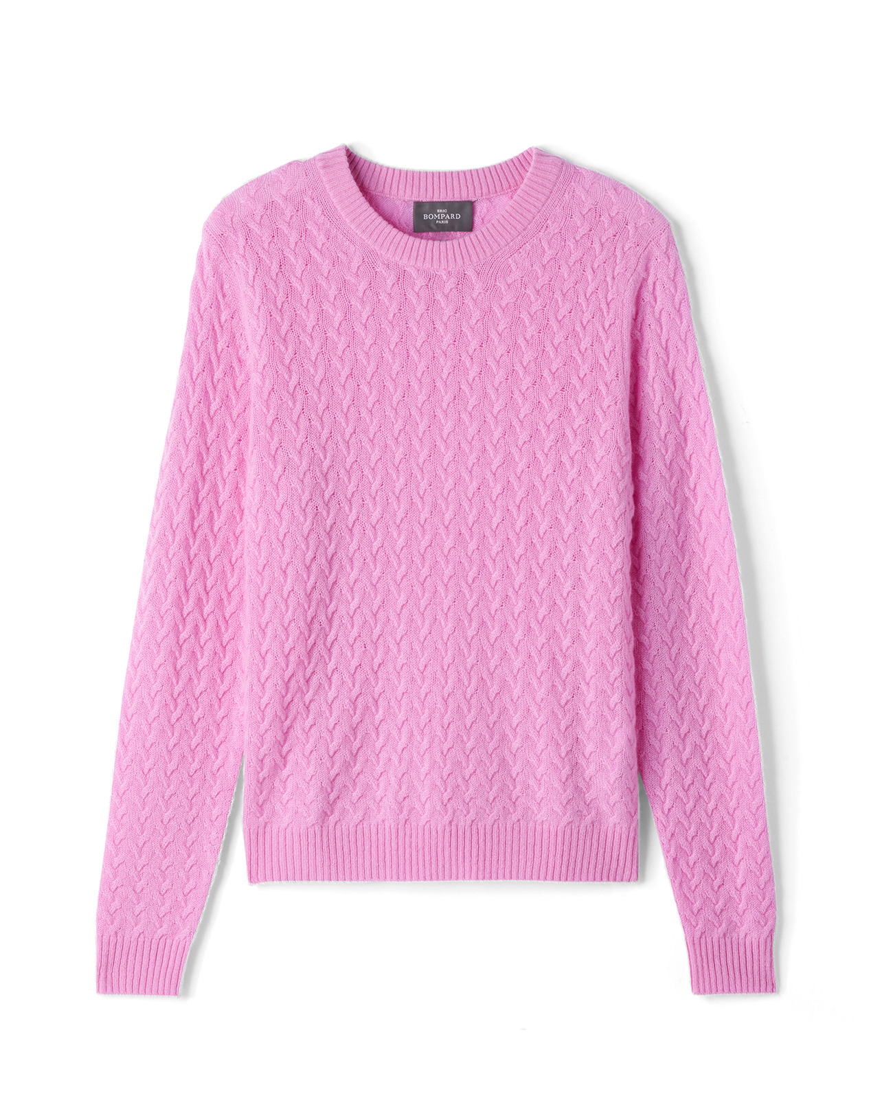 Pull col rond à torsades - Femme - SMOOTHIE