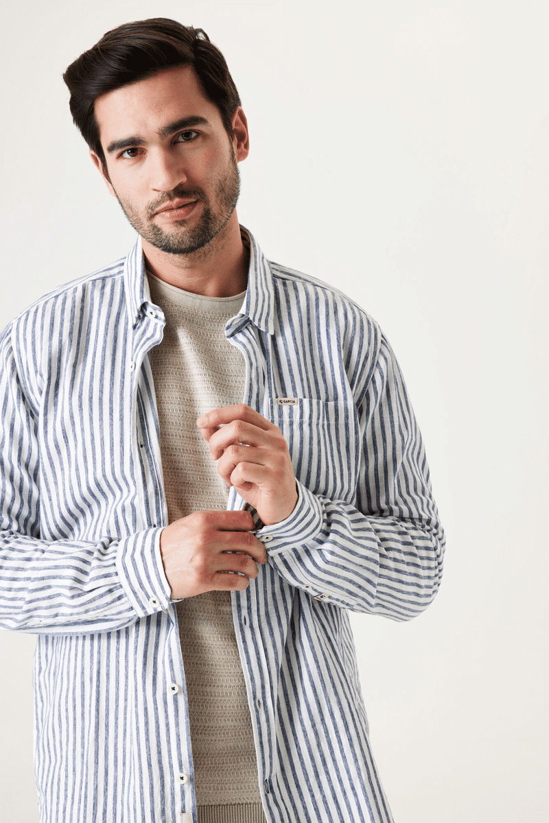 Men Shirt Blue