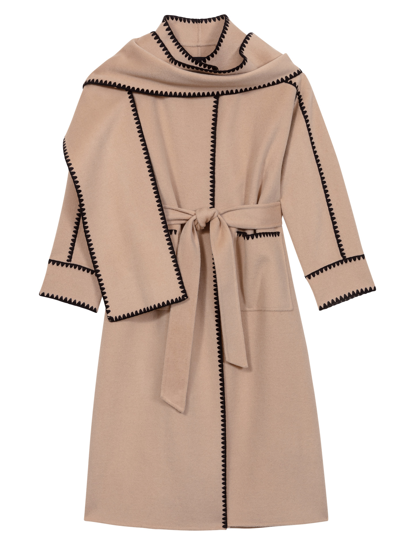 Manteau bicolore double face