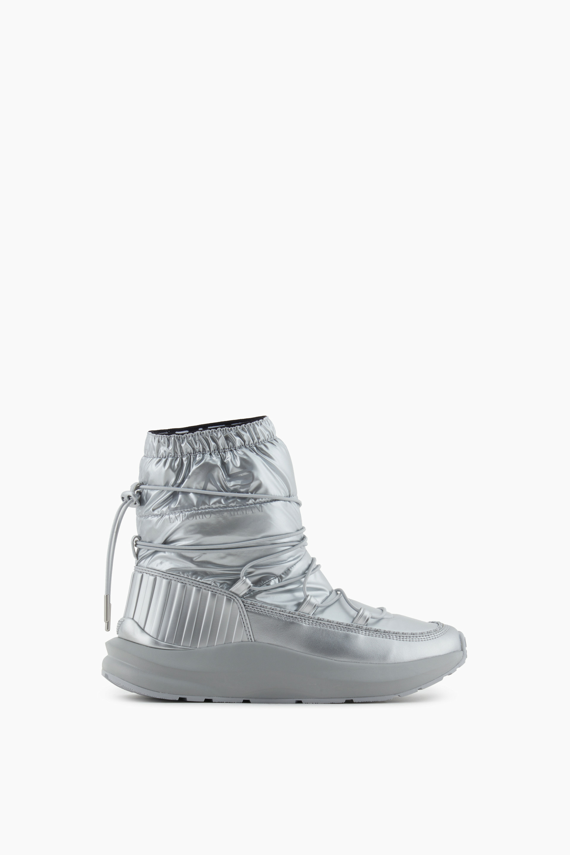 Lacets de bottes de neige hauts - antarctique + argent