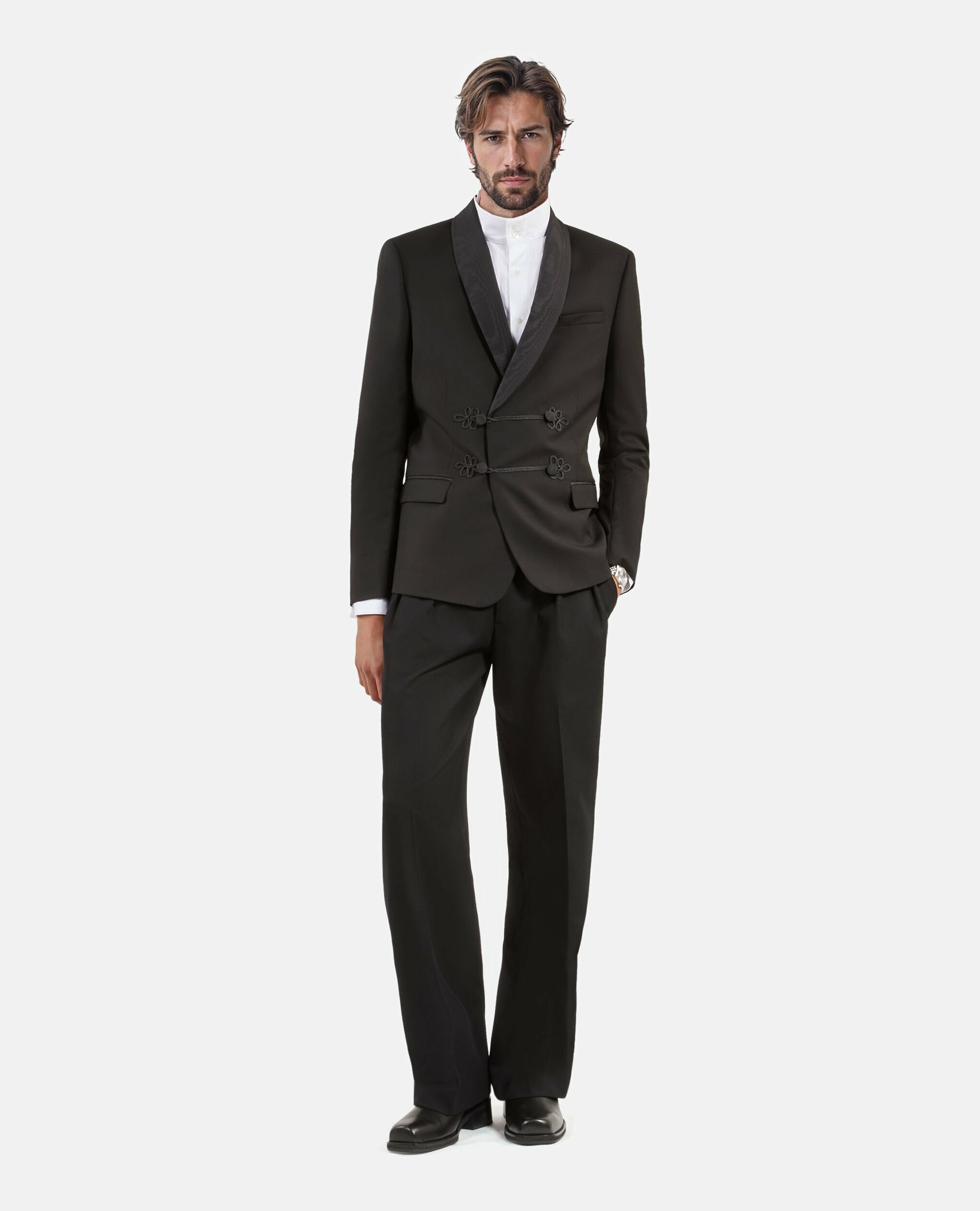 Veste De Smoking Col Chale Avec Brandebourds