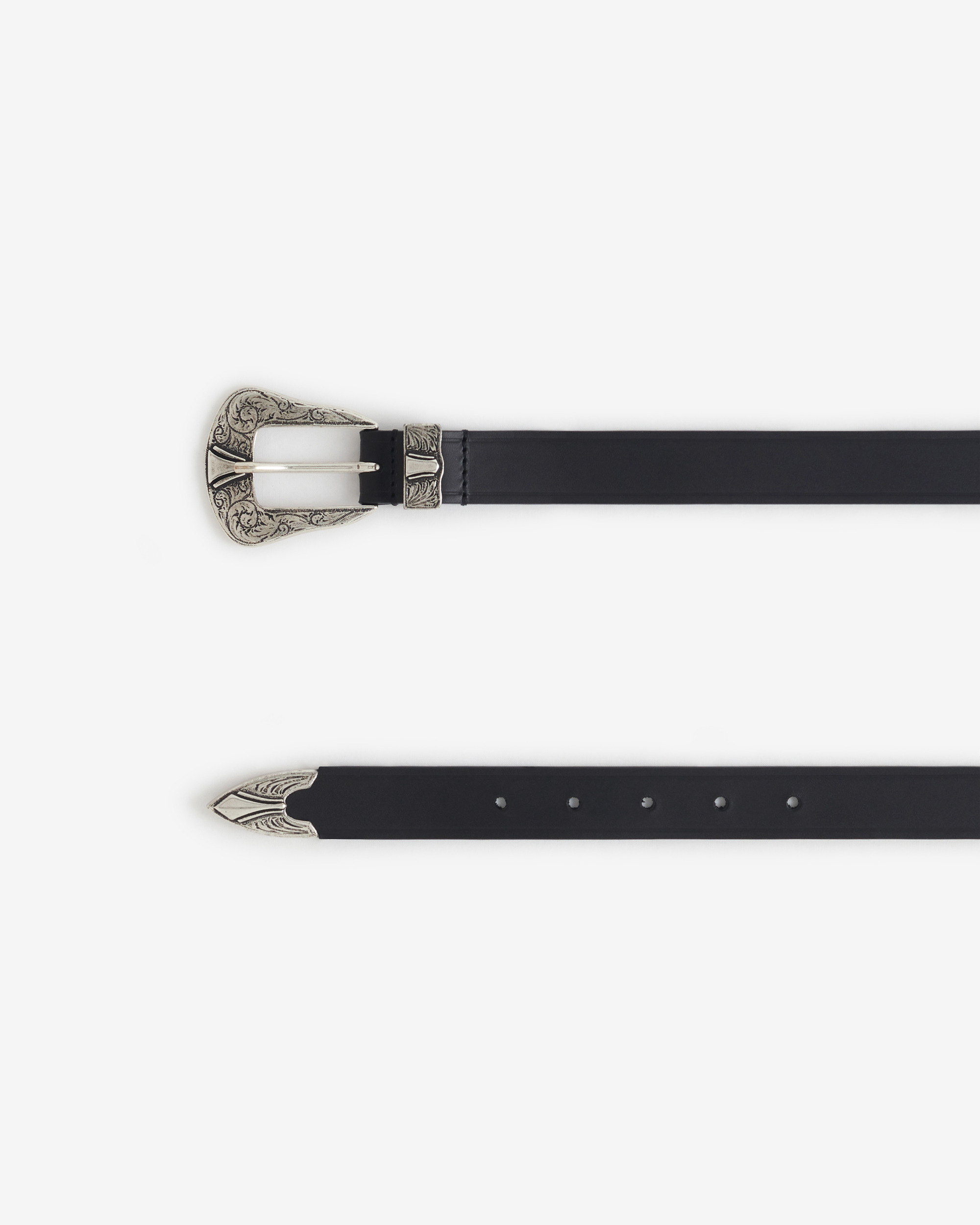 Ceinture En Cuir Raye