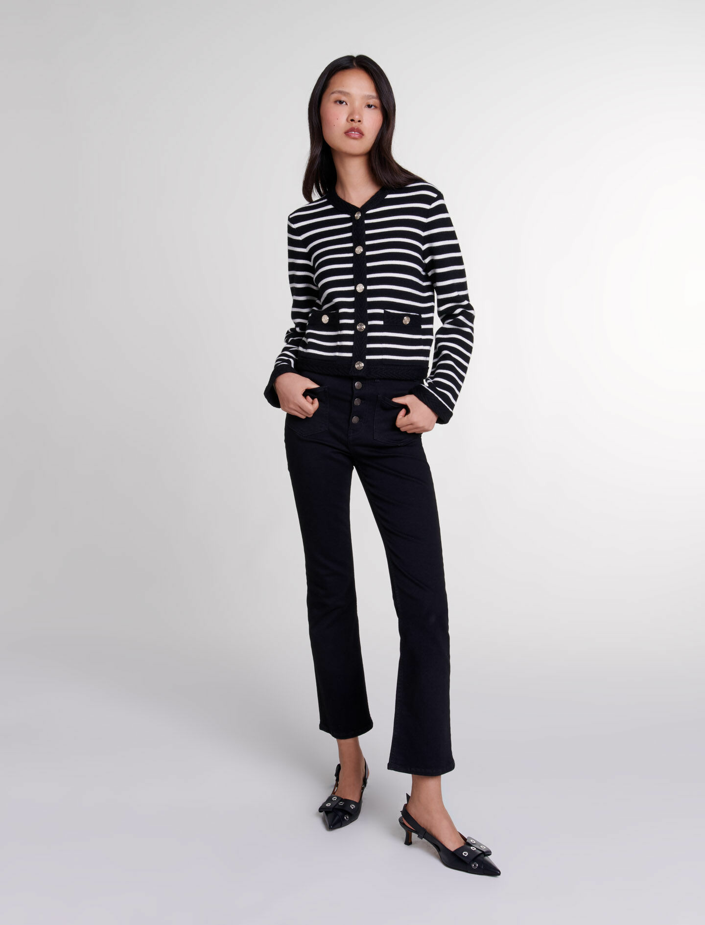Cardigan à rayures
