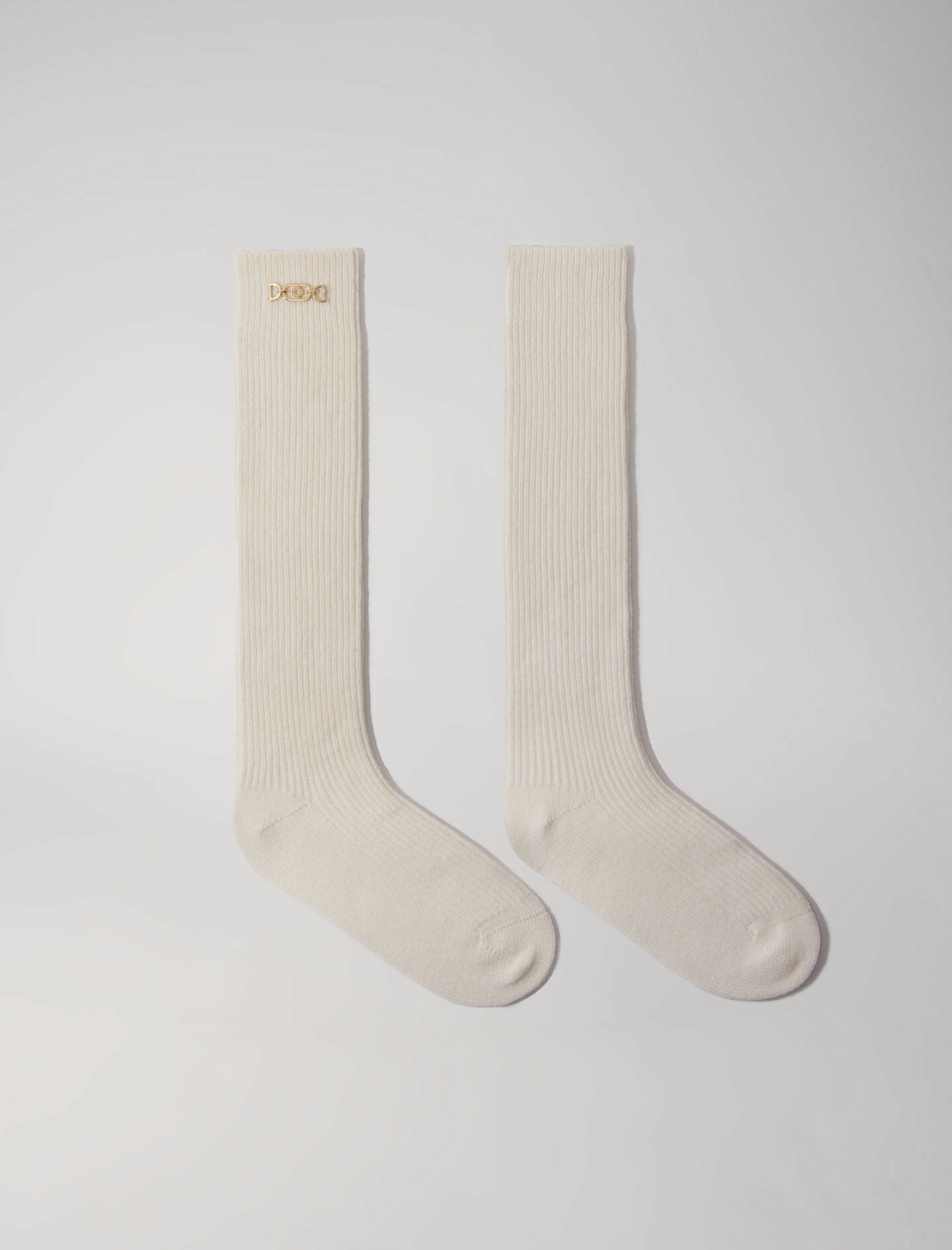 Chaussettes hautes en mix laine