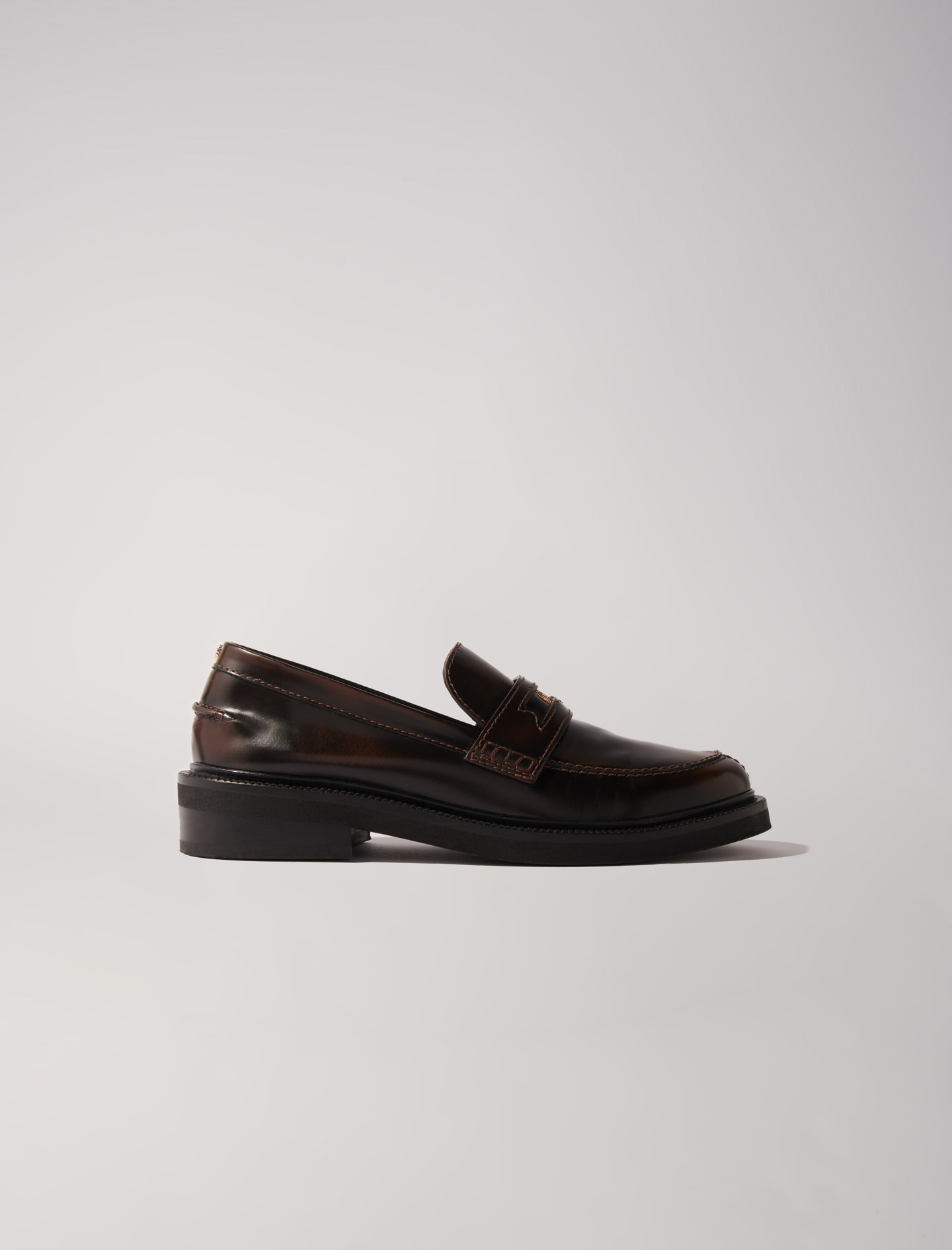 Mocassins en cuir brossé