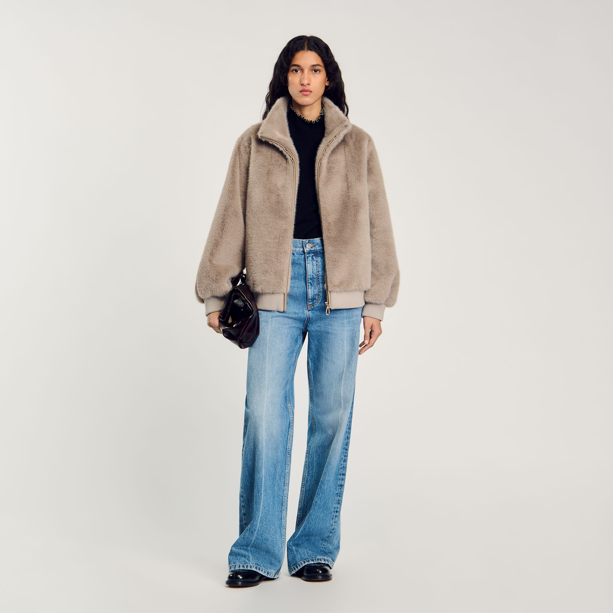 Blouson en fausse fourrure