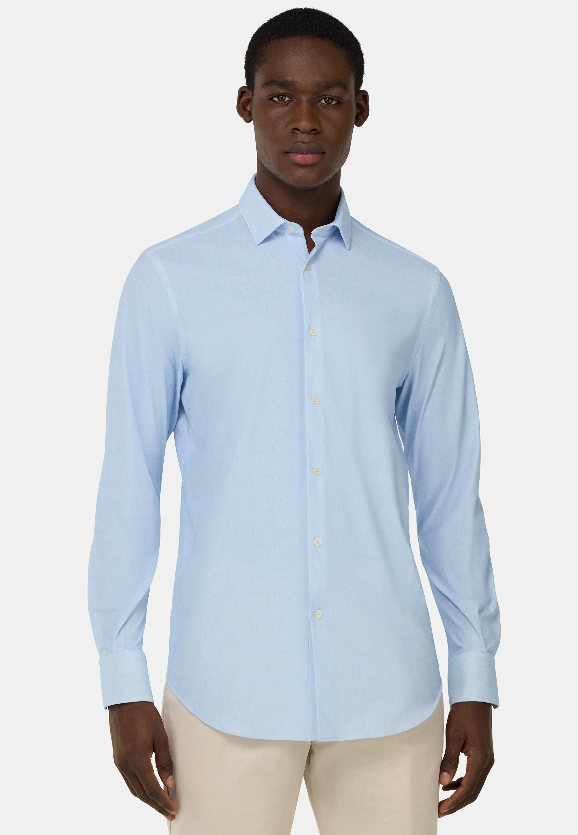 Chemise En Nylon Extensible Slim Fit