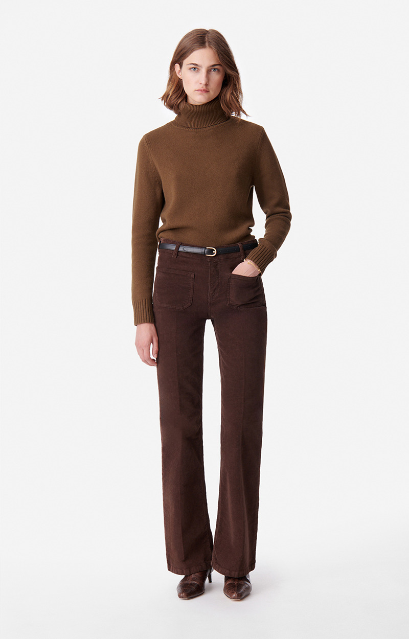 Pantalon Flare Dompay En Coton Mélangé