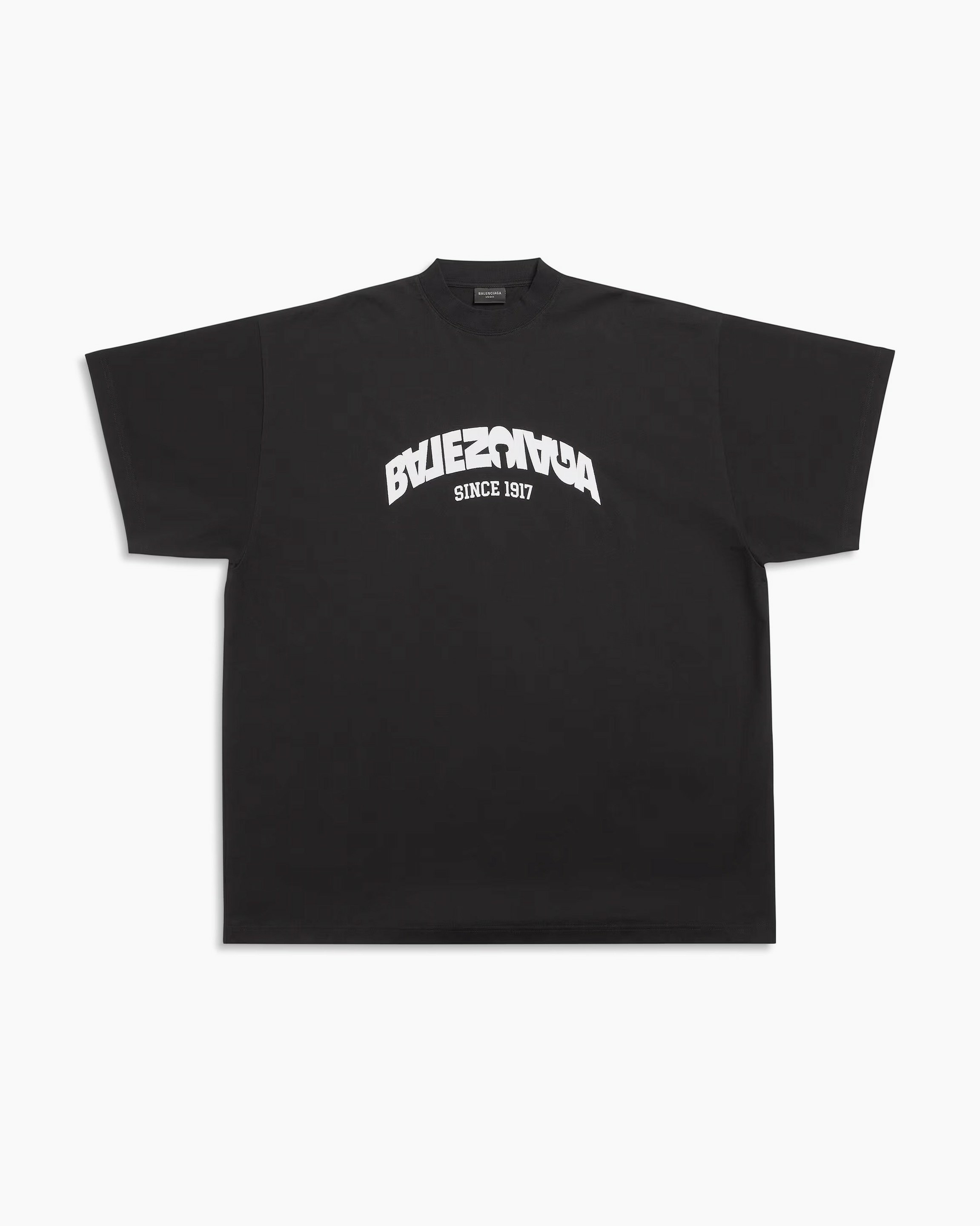 Balenciaga T-Shirt Back Flip Noir