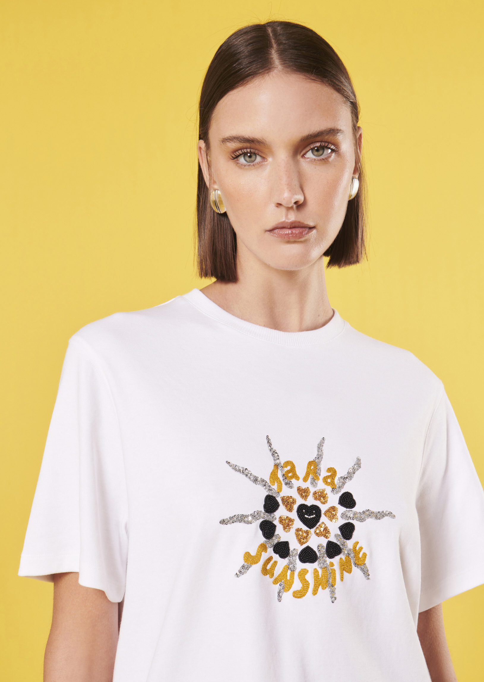 T-Shirt Tarasun-Blanc en Coton