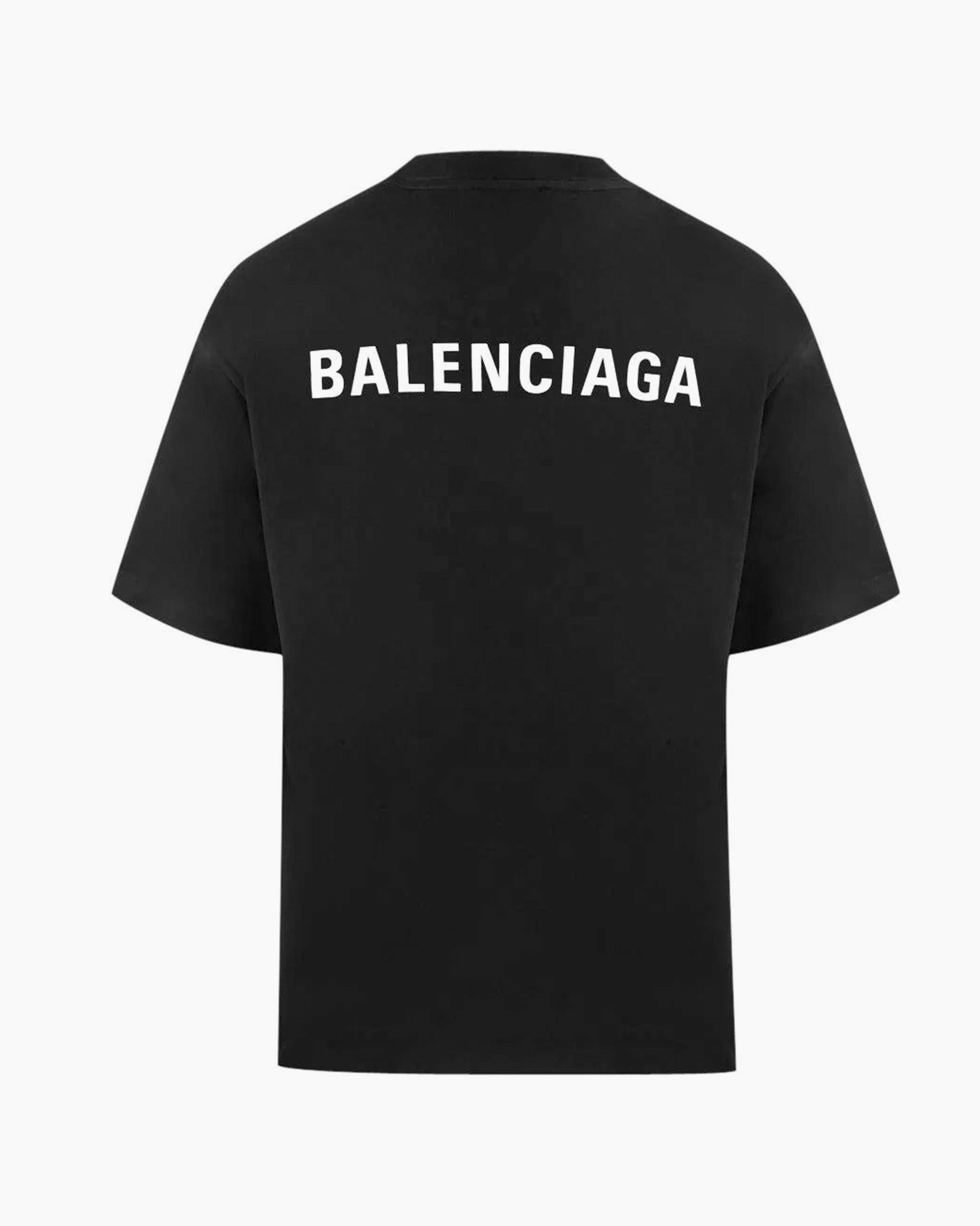 Balenciaga T-Shirt Back Logo Noir