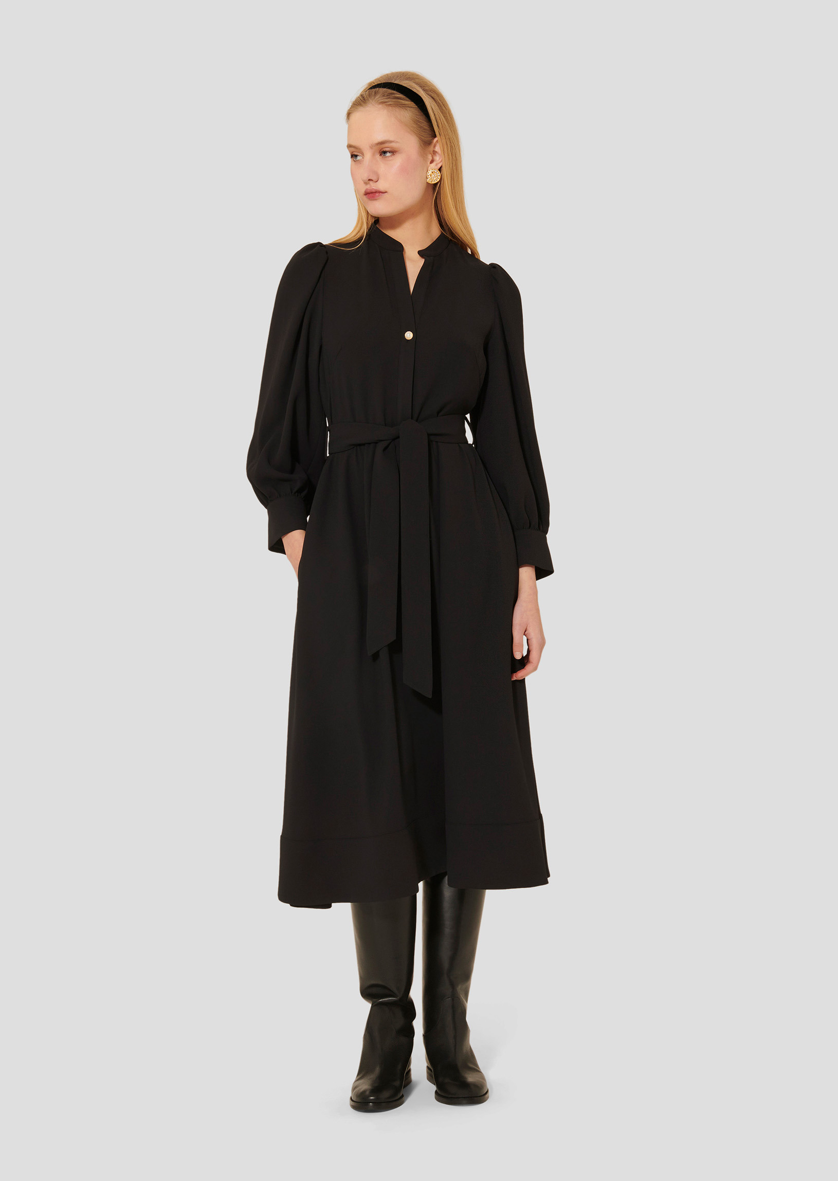 Robe Rivoltina-Charcoal en Polyester