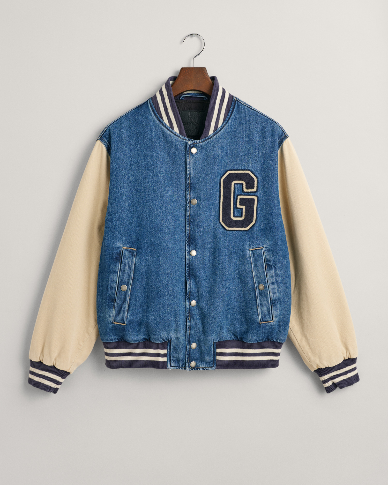 Denim Varsity Jacket