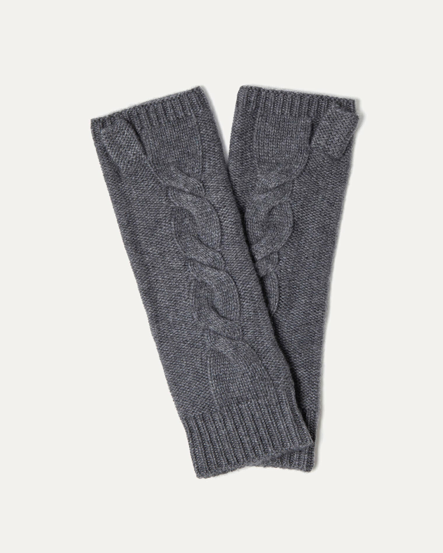 Mitaines ROMA Mitaines cachemire unies torsadées, 8 fils