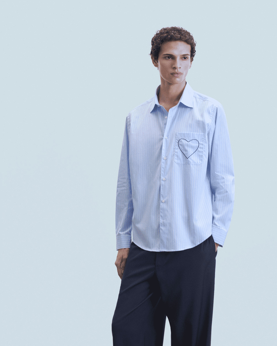 Chemise Manches Longues Coeur