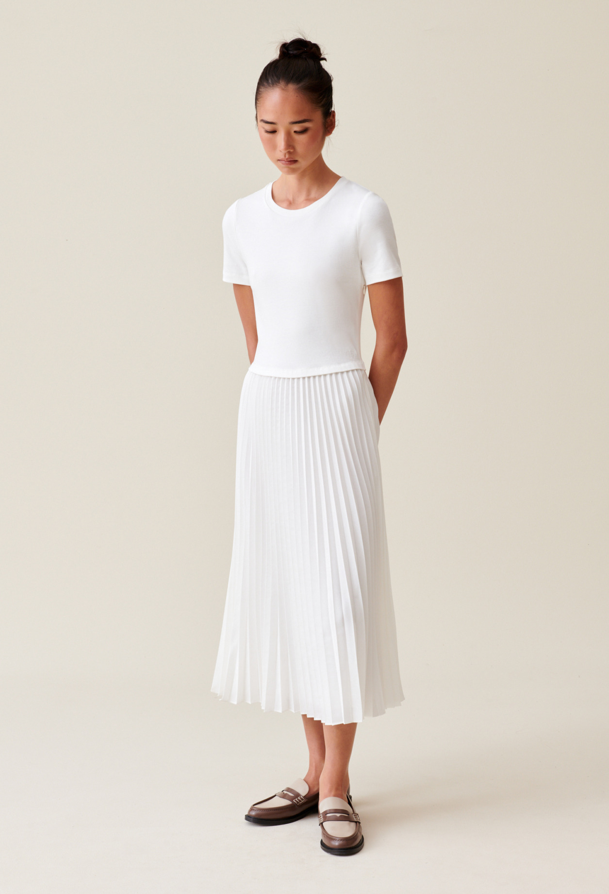 Robe Twist bi-matière