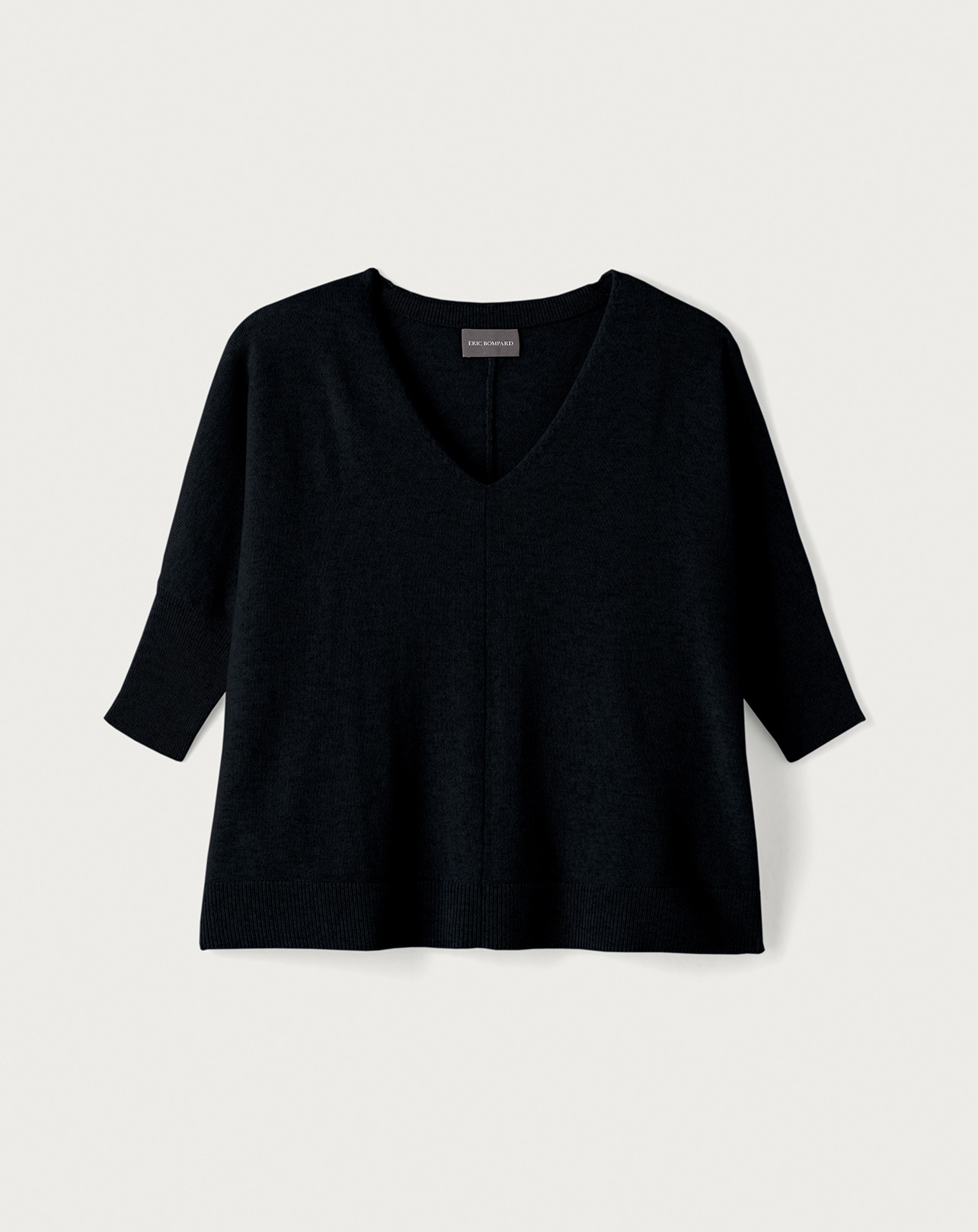Pull V oversize - Femme - NOIR