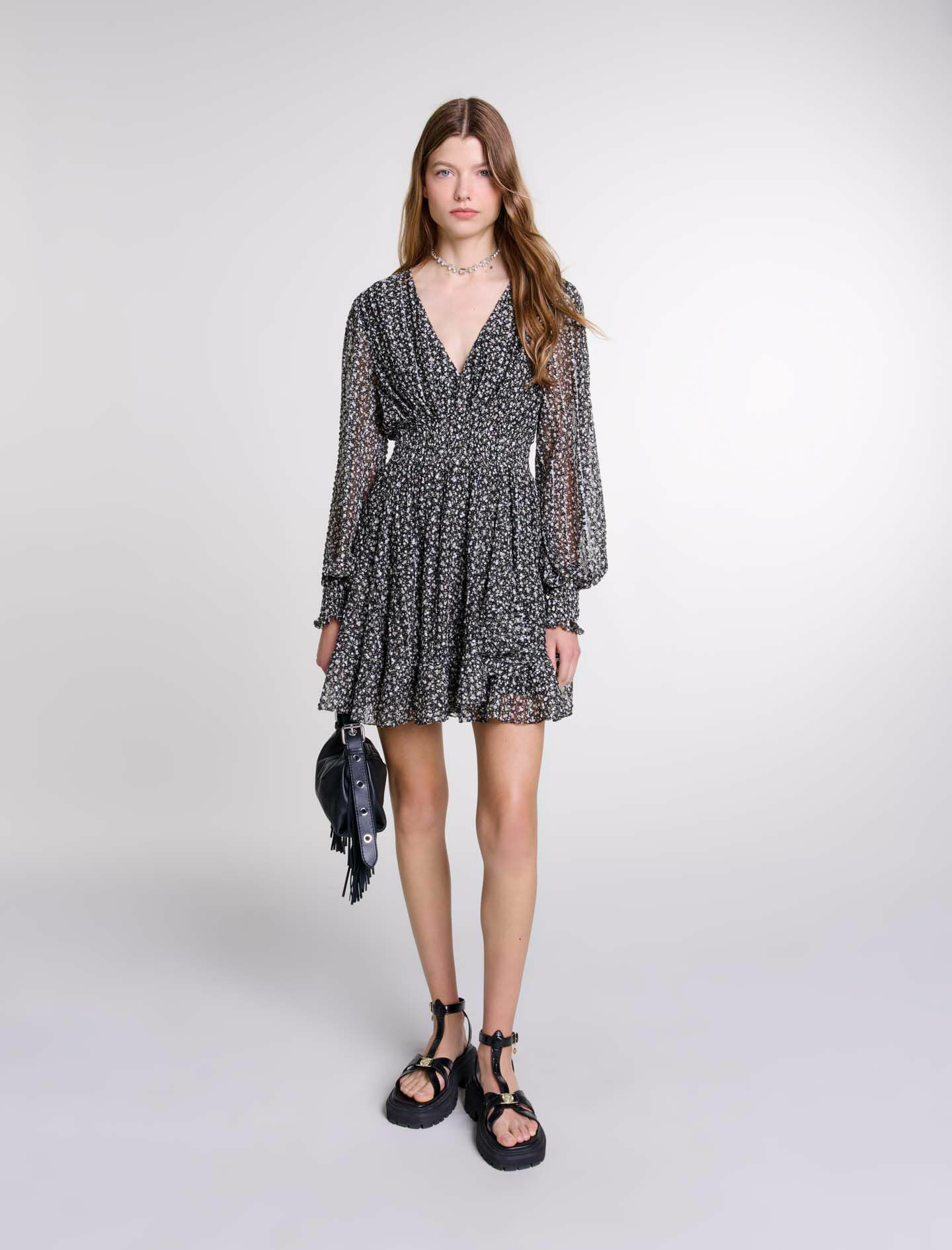 Robe courte évasée