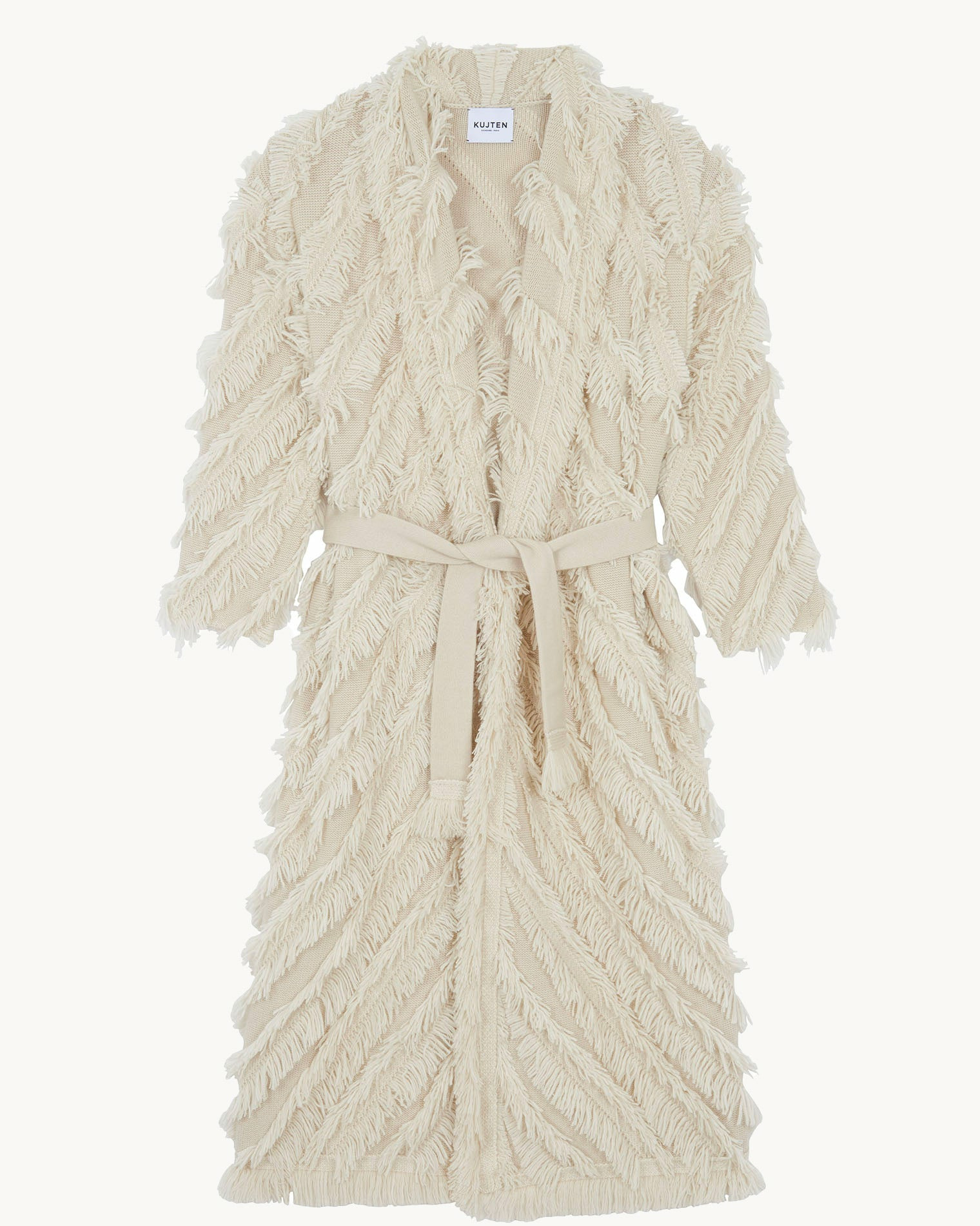Veste Mika Fringes beige organic