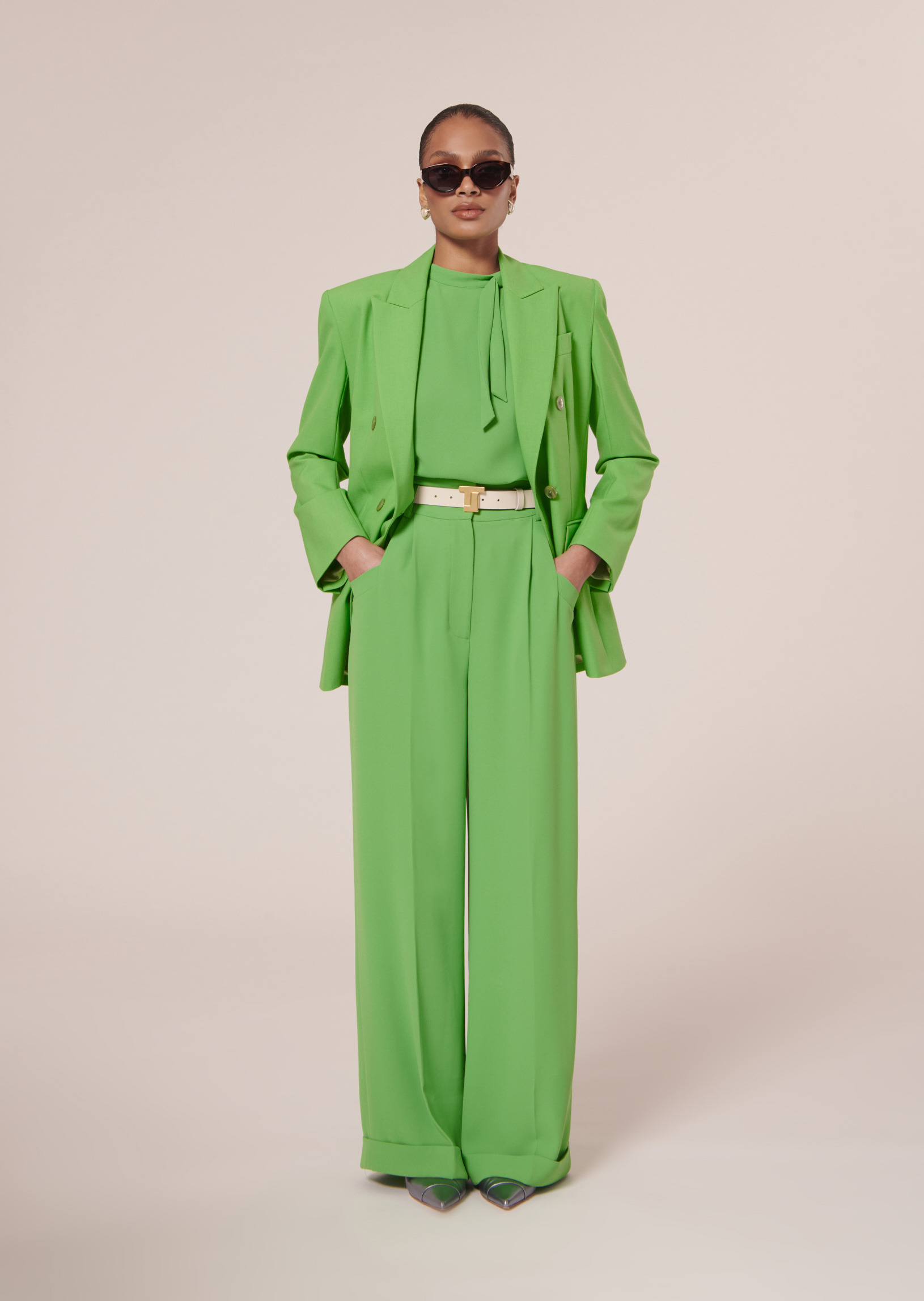 Pantalon Pyla-Vert en Polyester