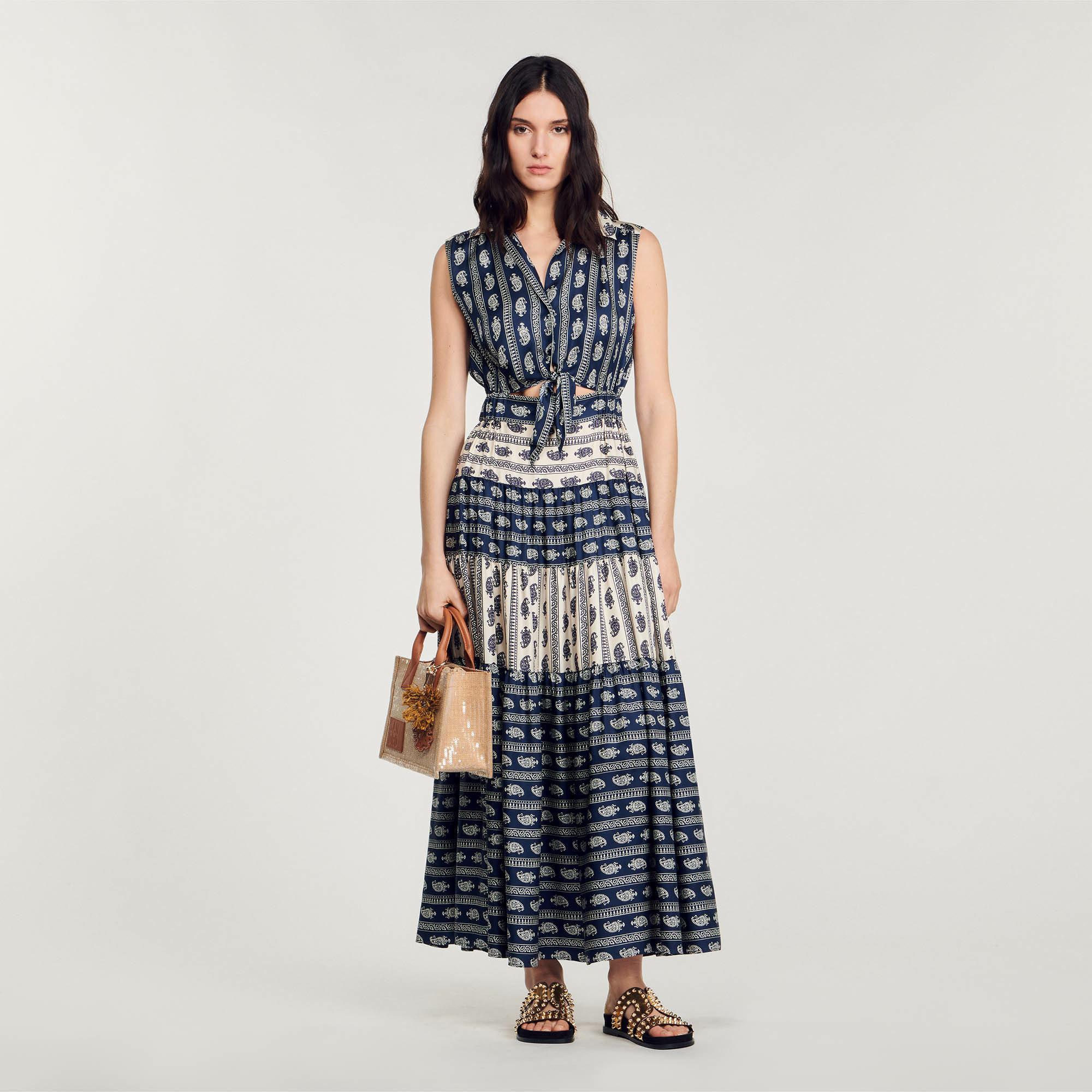Robe longue imprimé paisley